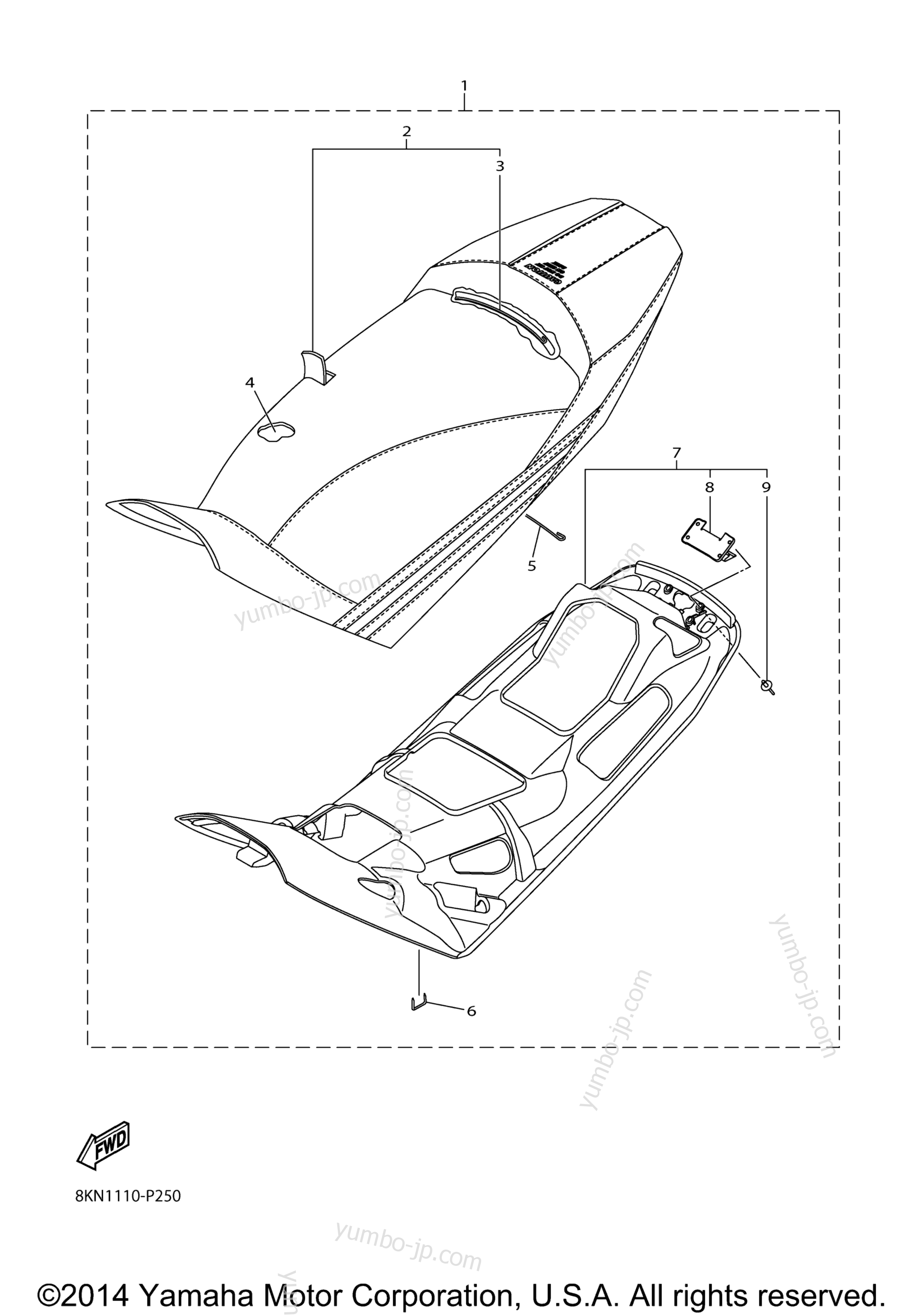 SEAT for snowmobiles YAMAHA SRVIPER R TX LE (SR10RLFO) 2015 year