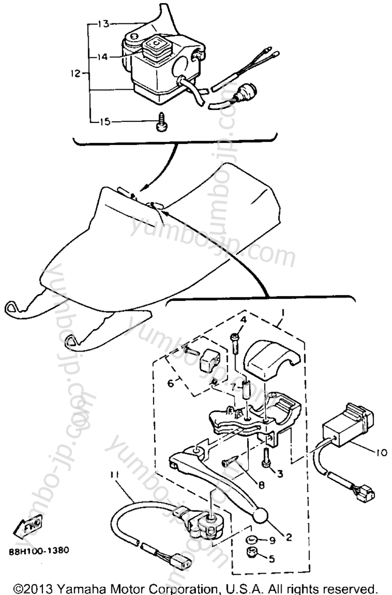 Electrical 2 для снегоходов YAMAHA PHAZER II LE (ELEC START) (PZ480ER) 1991 г.