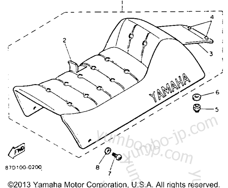 SEAT for snowmobiles YAMAHA VENTURE GT (VT480GTT) 1993 year