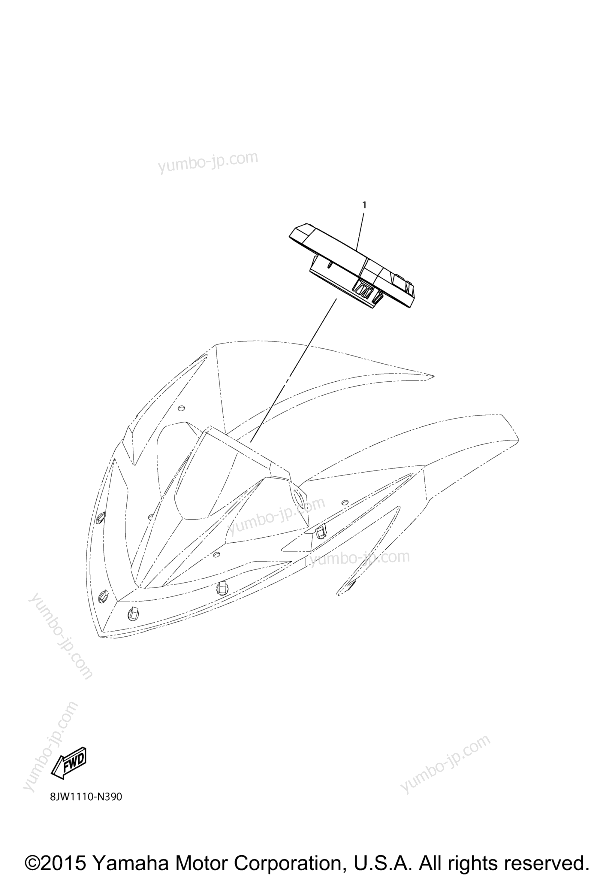 METER for snowmobiles YAMAHA SRVIPER M TX 153 SE (SR10M53SFR) 2015 year