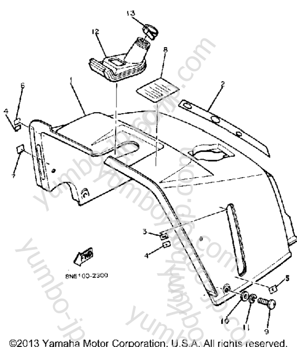 INSTRUMENT PANEL for snowmobiles YAMAHA ET340F 1982 year