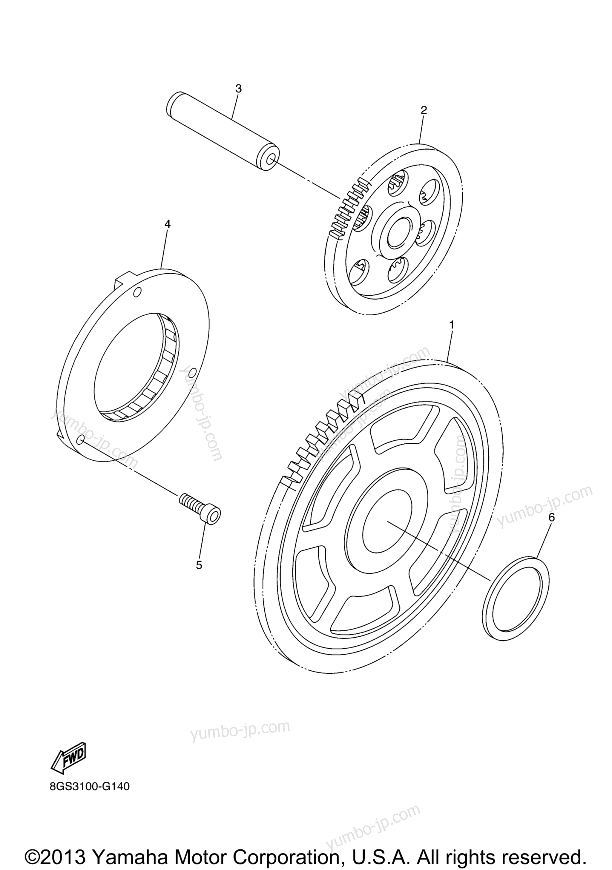 STARTER для снегоходов YAMAHA RS VENTURE (RST90BS) 2012 г.