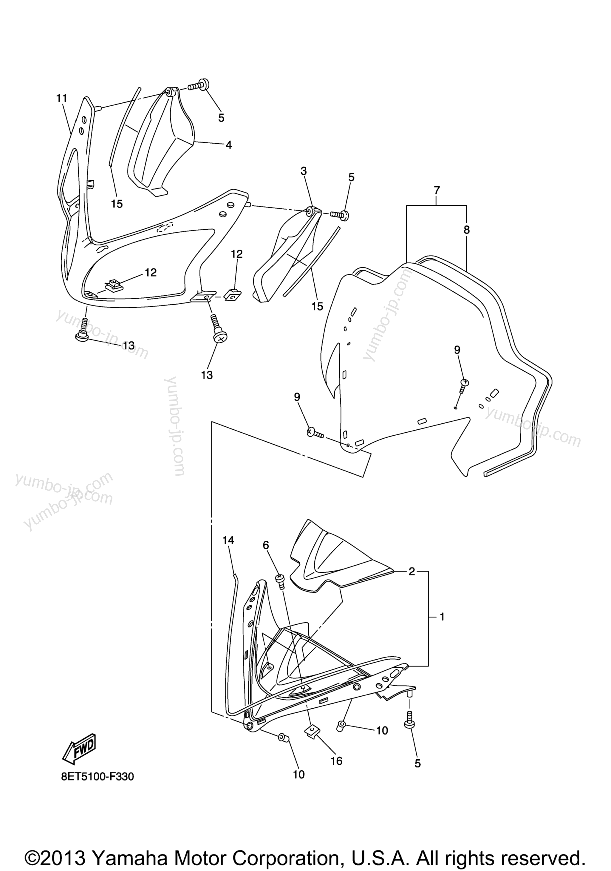 WINDSHIELD for snowmobiles YAMAHA RS VENTURE (RST90ZS) 2010 year