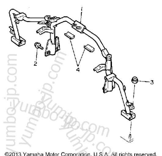 Steering Gate for snowmobiles YAMAHA OVATION LE (CS340ES) 1992 year