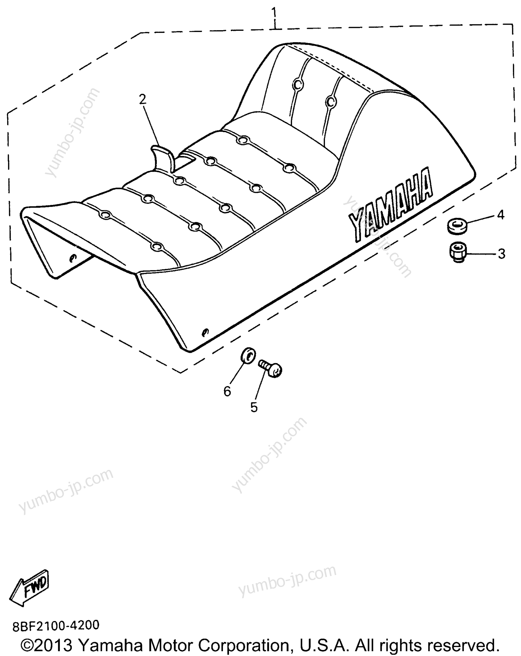 SEAT для снегоходов YAMAHA PHAZER II (PZ480W) 1996 г.