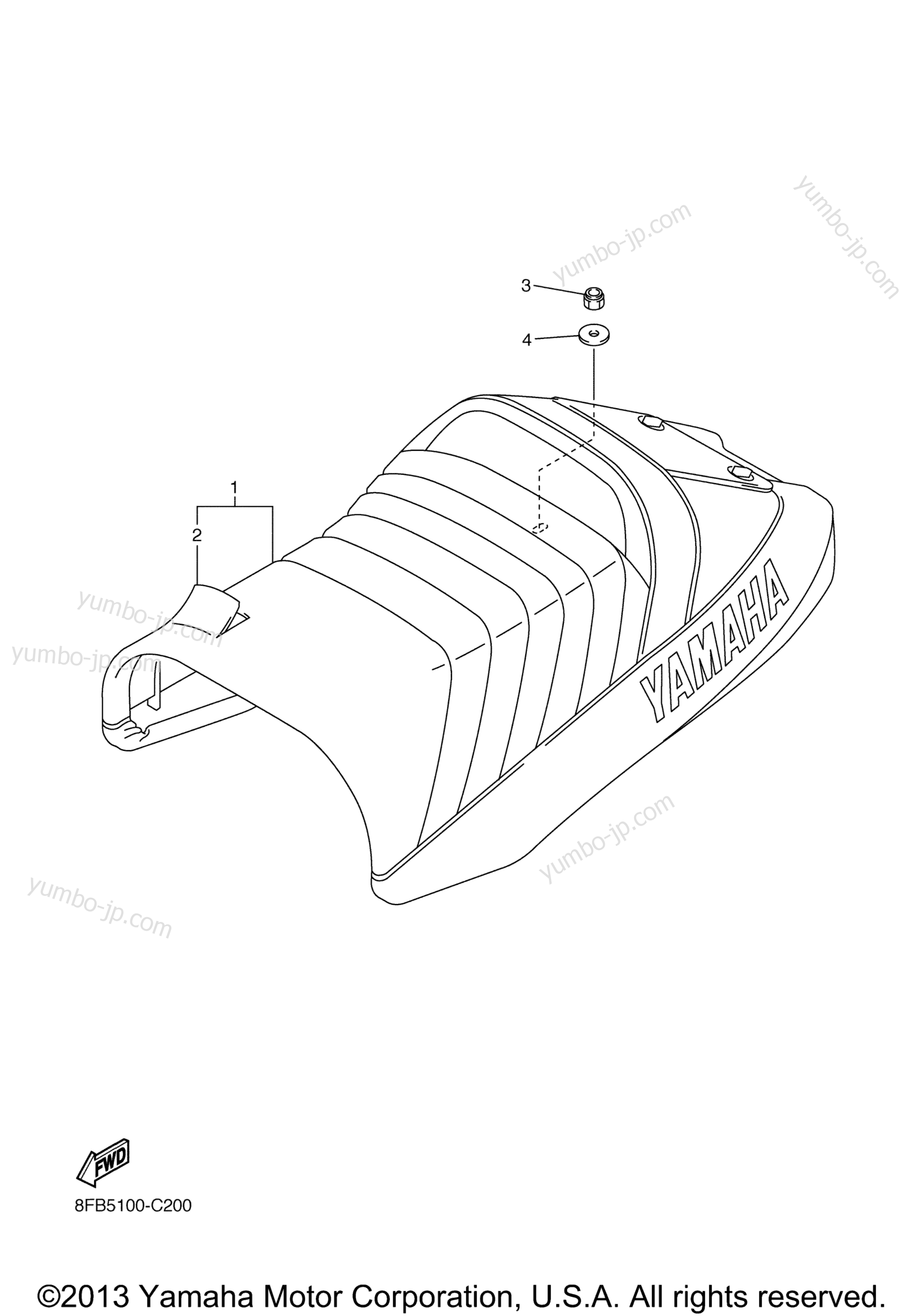 SEAT для снегоходов YAMAHA SX VIPER S (SXV70SJ) 2004 г.