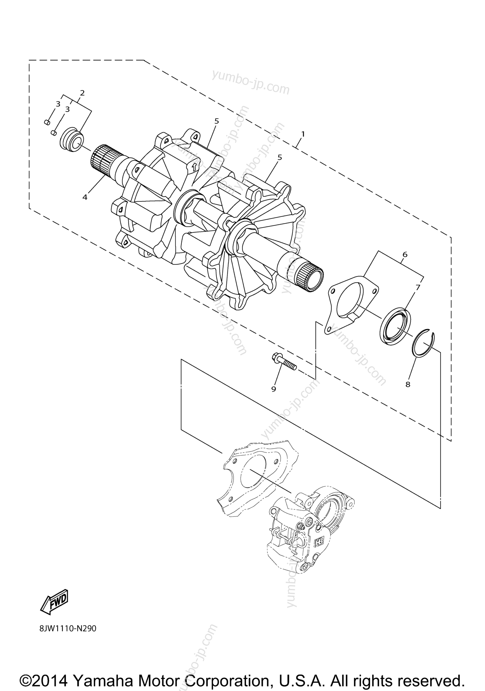 Track Drive 1 for snowmobiles YAMAHA SRVIPER R TX LE (SR10RLFO) 2015 year