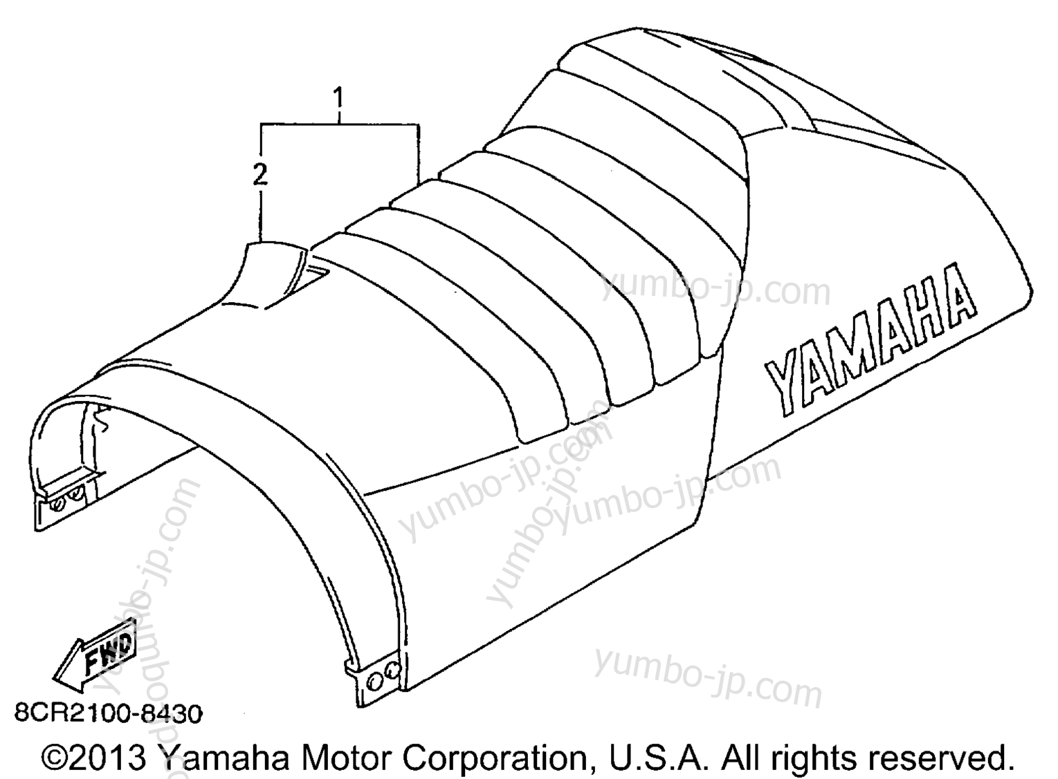 Alternate Single Seat Assy for snowmobiles YAMAHA VMAX 700 XTC DELUXE (ELEC START) (VX700XTCDB) 1998 year