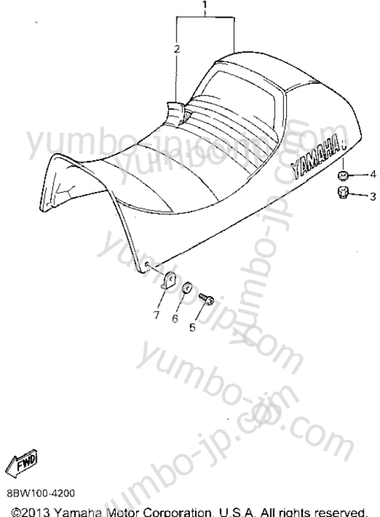 SEAT for snowmobiles YAMAHA VMAX-4 800 (VX800V) 1995 year