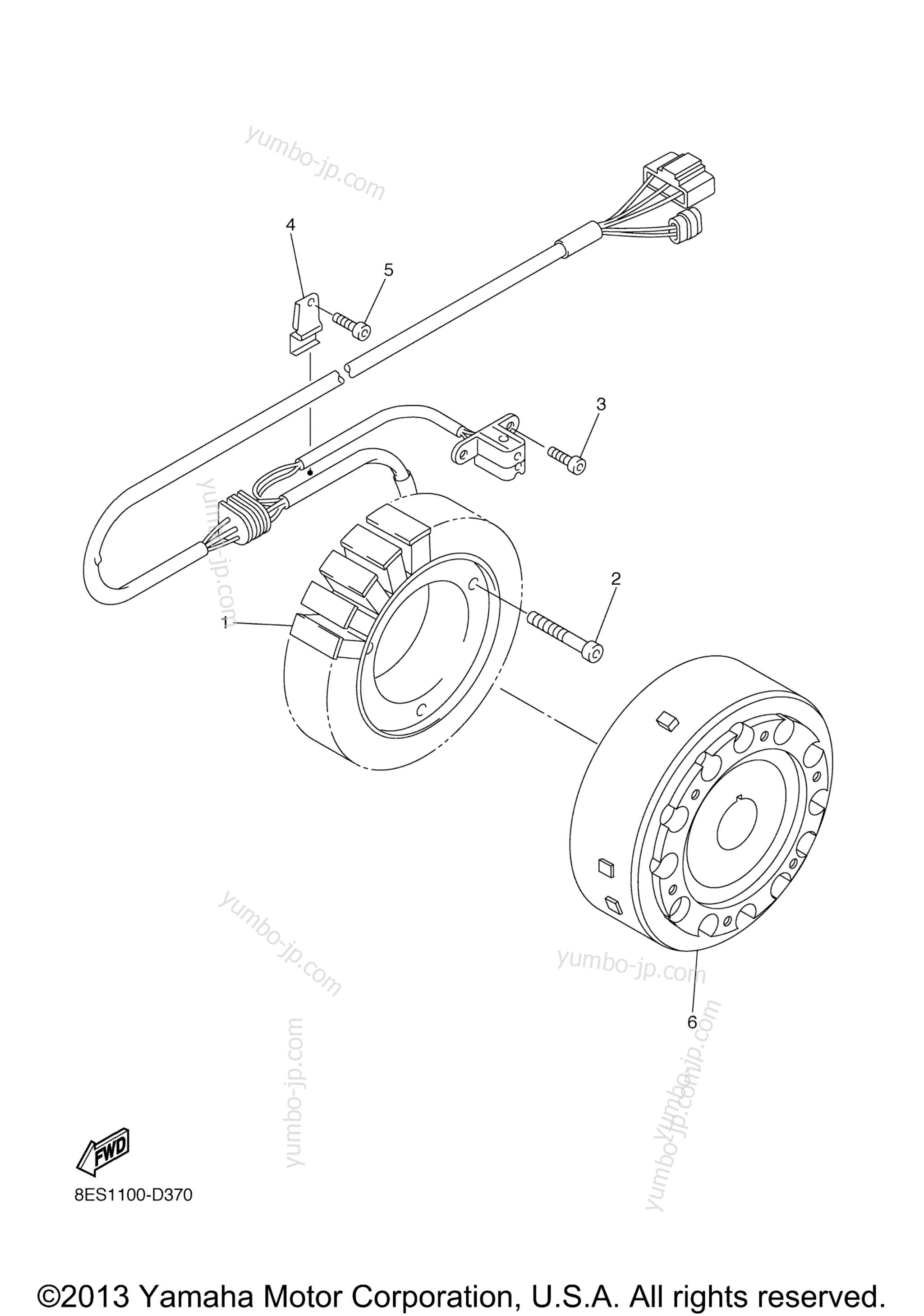 GENERATOR для снегоходов YAMAHA RS VENTURE (RST90BS) 2012 г.