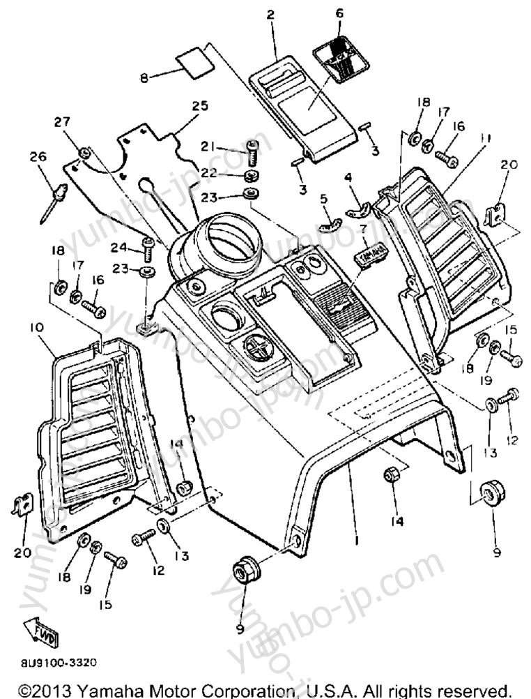 INSTRUMENT PANEL for snowmobiles YAMAHA VMX540G 1983 year