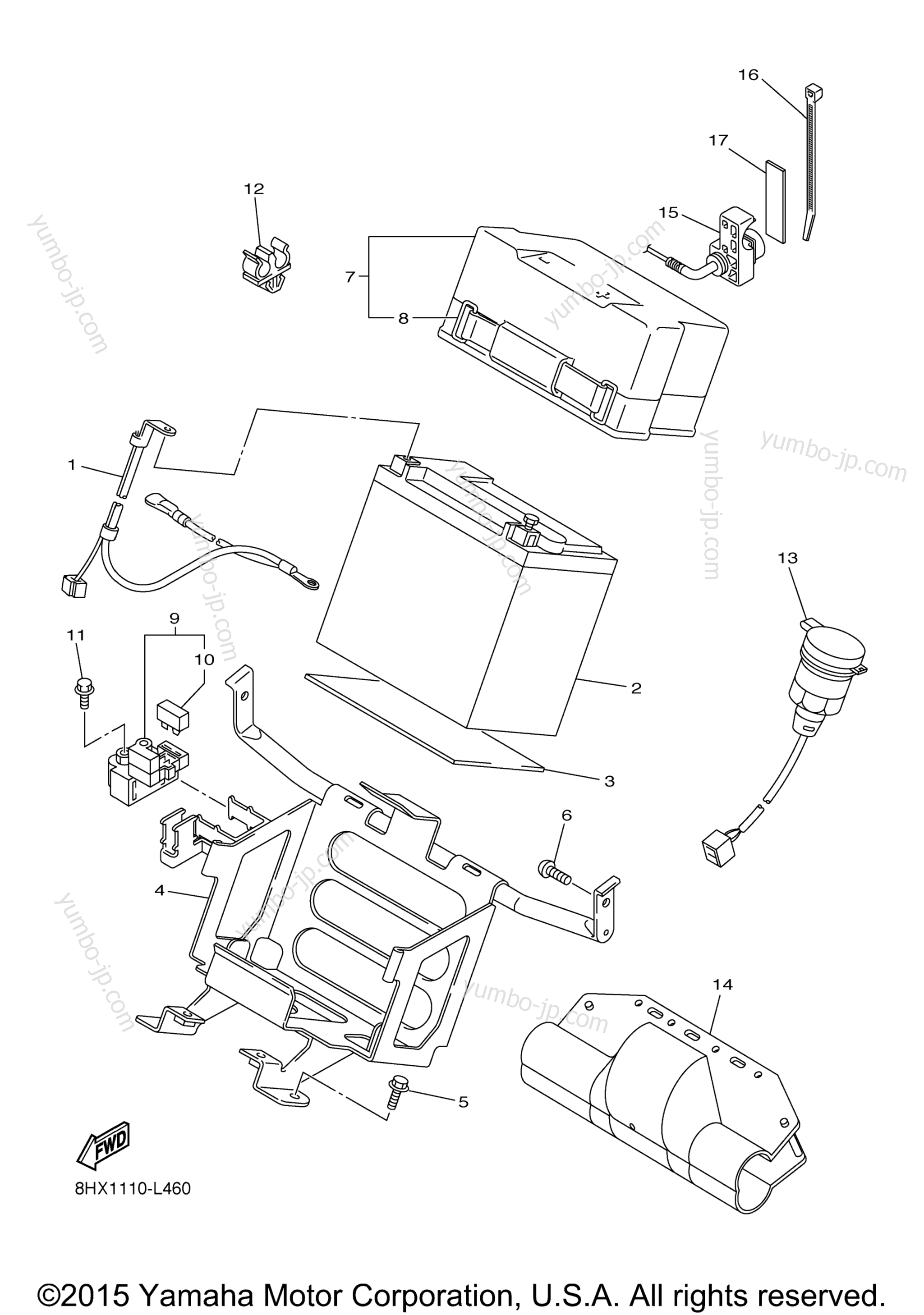 Electrical 2 for snowmobiles YAMAHA RSVENTURE TF E-BAT (RST90TFYGR) 2016 year