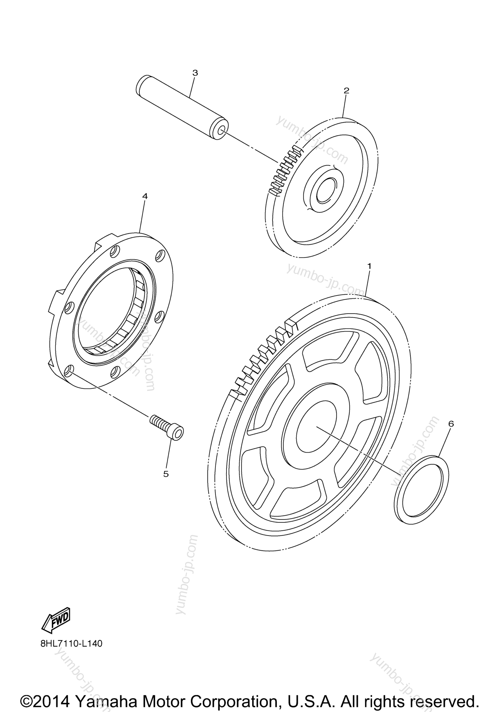 STARTER for snowmobiles YAMAHA SRVIPER RTX (SR10REB) 2014 year