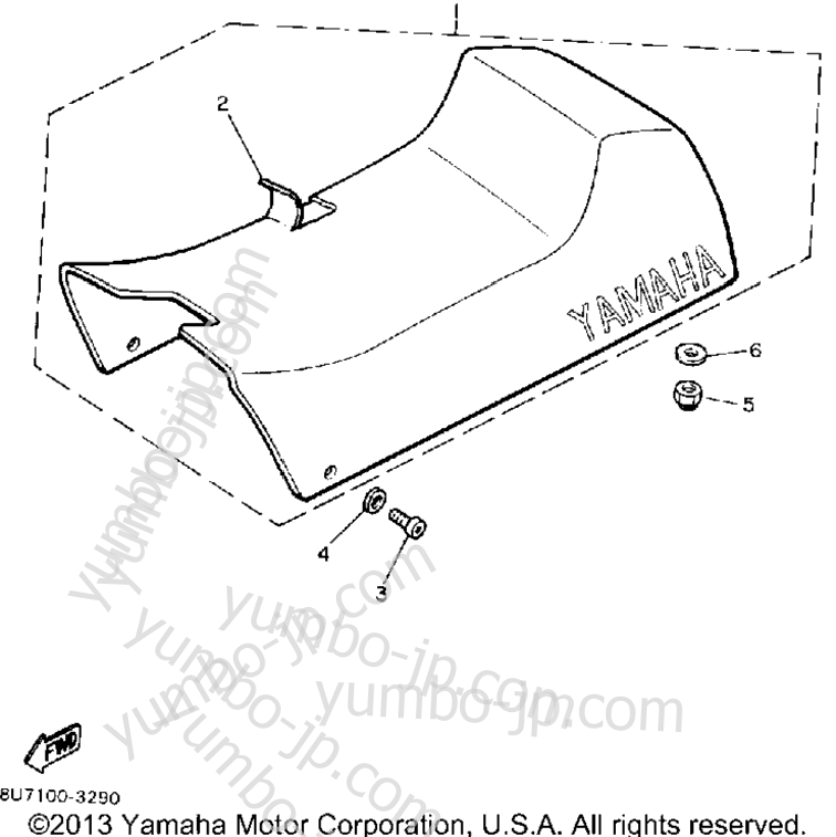 SEAT for snowmobiles YAMAHA SRV (SR540G) 1983 year