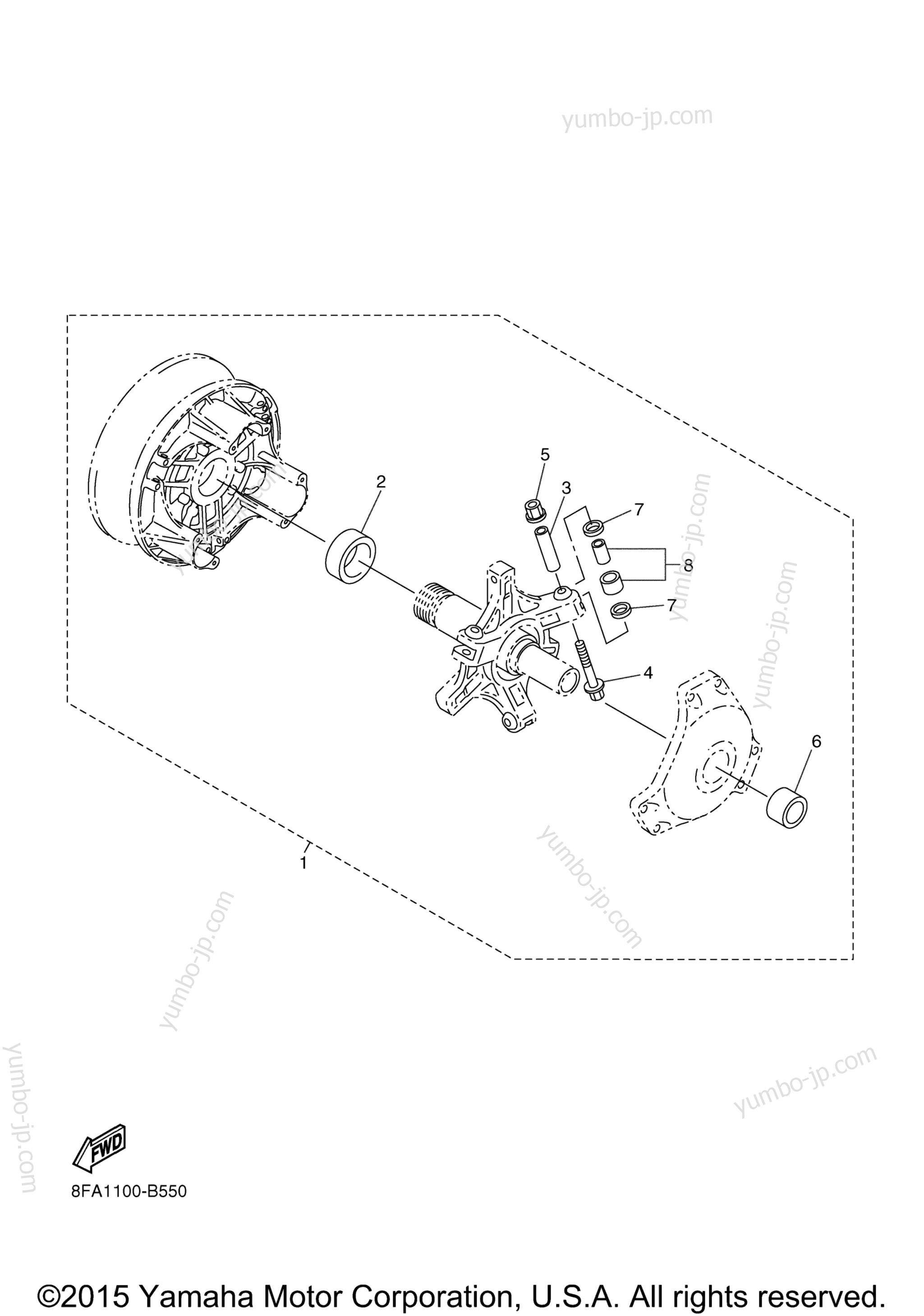 Alternate Clutch Tune Up Kit for snowmobiles YAMAHA SRVIPER M TX 153 SE (SR10M53SFR) 2015 year