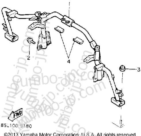 Steering Gate for snowmobiles YAMAHA OVATION LE (CS340ET) 1993 year