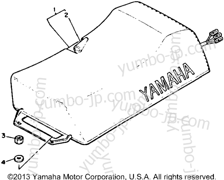 SEAT for snowmobiles YAMAHA BRAVO LT (BR250TU) 1994 year