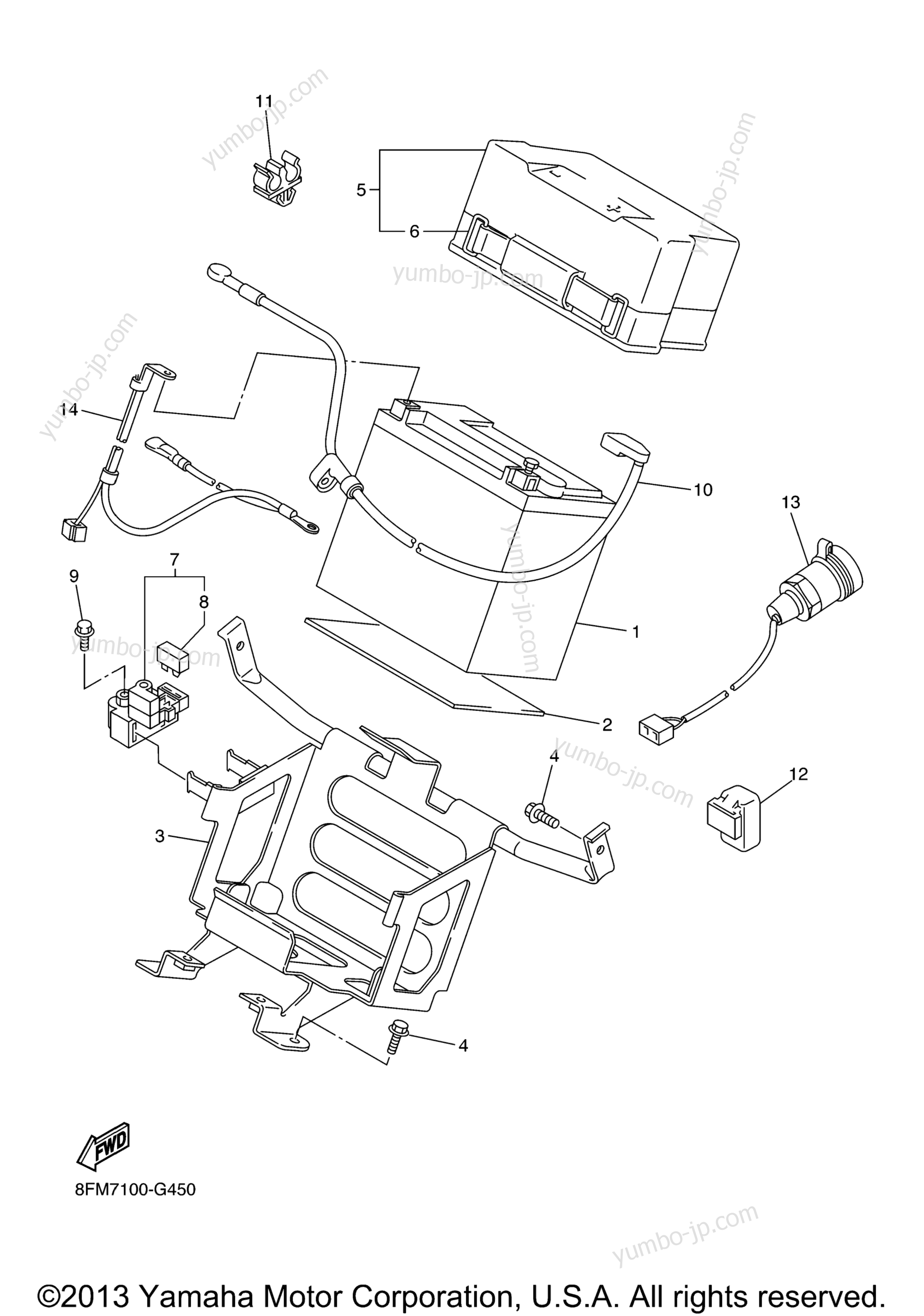 Electrical 2 for snowmobiles YAMAHA RS VENTURE (RST90ZS) 2010 year