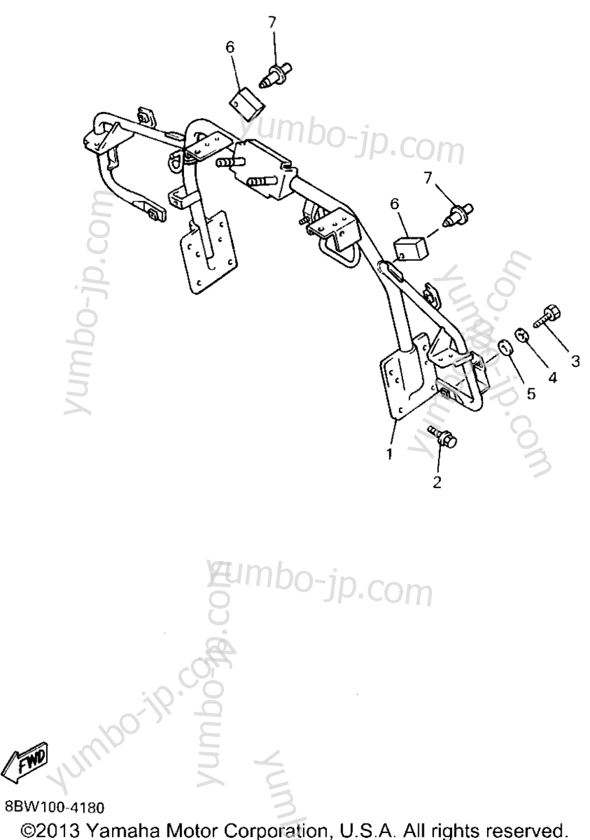 Steering Gate for snowmobiles YAMAHA VMAX-4 ST (LONG TRACK) (VX750STU) 1994 year