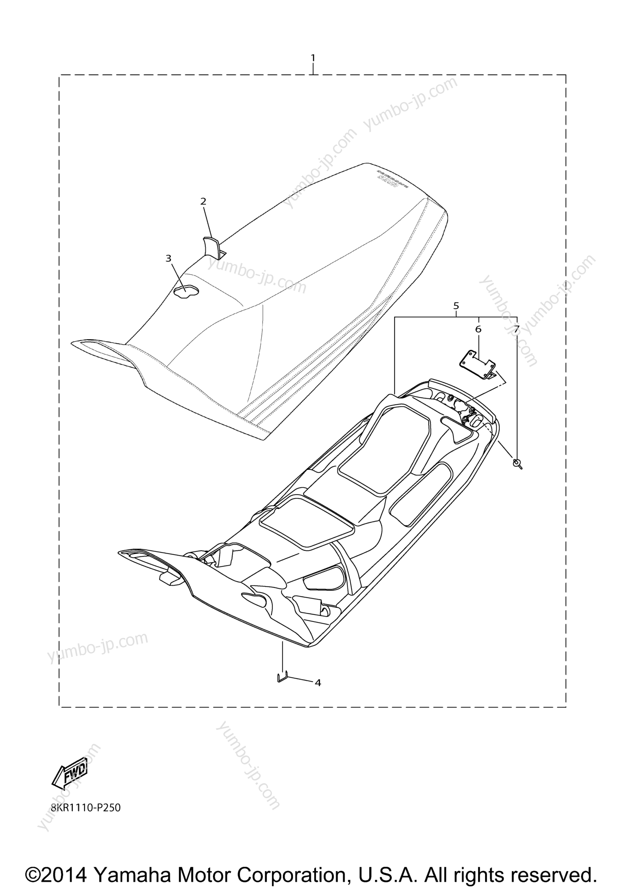 SEAT for snowmobiles YAMAHA SRVIPER X TX LE (SR10XLFO) 2015 year