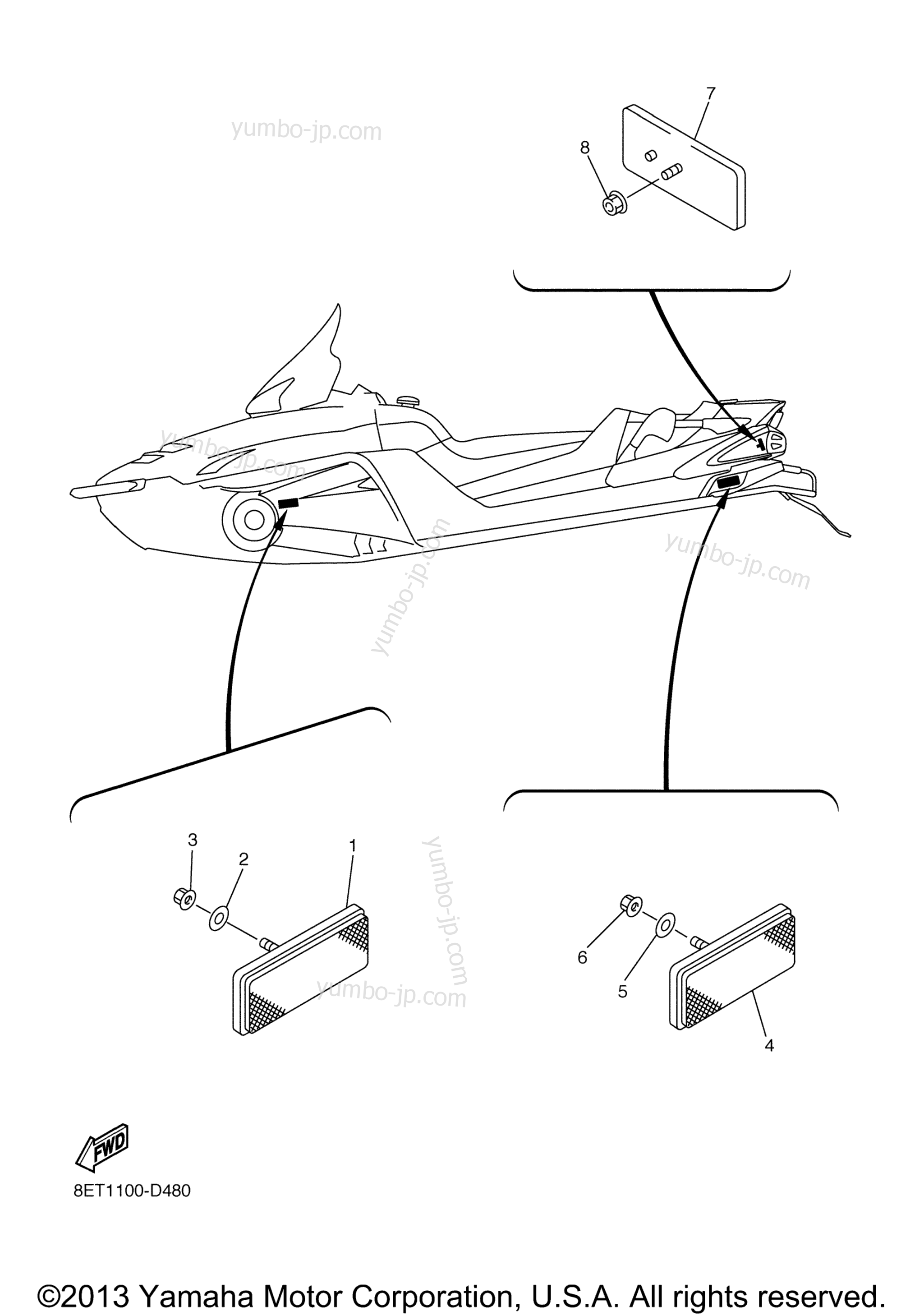 Electrical 3 для снегоходов YAMAHA RS VENTURE (RST90YS) 2009 г.