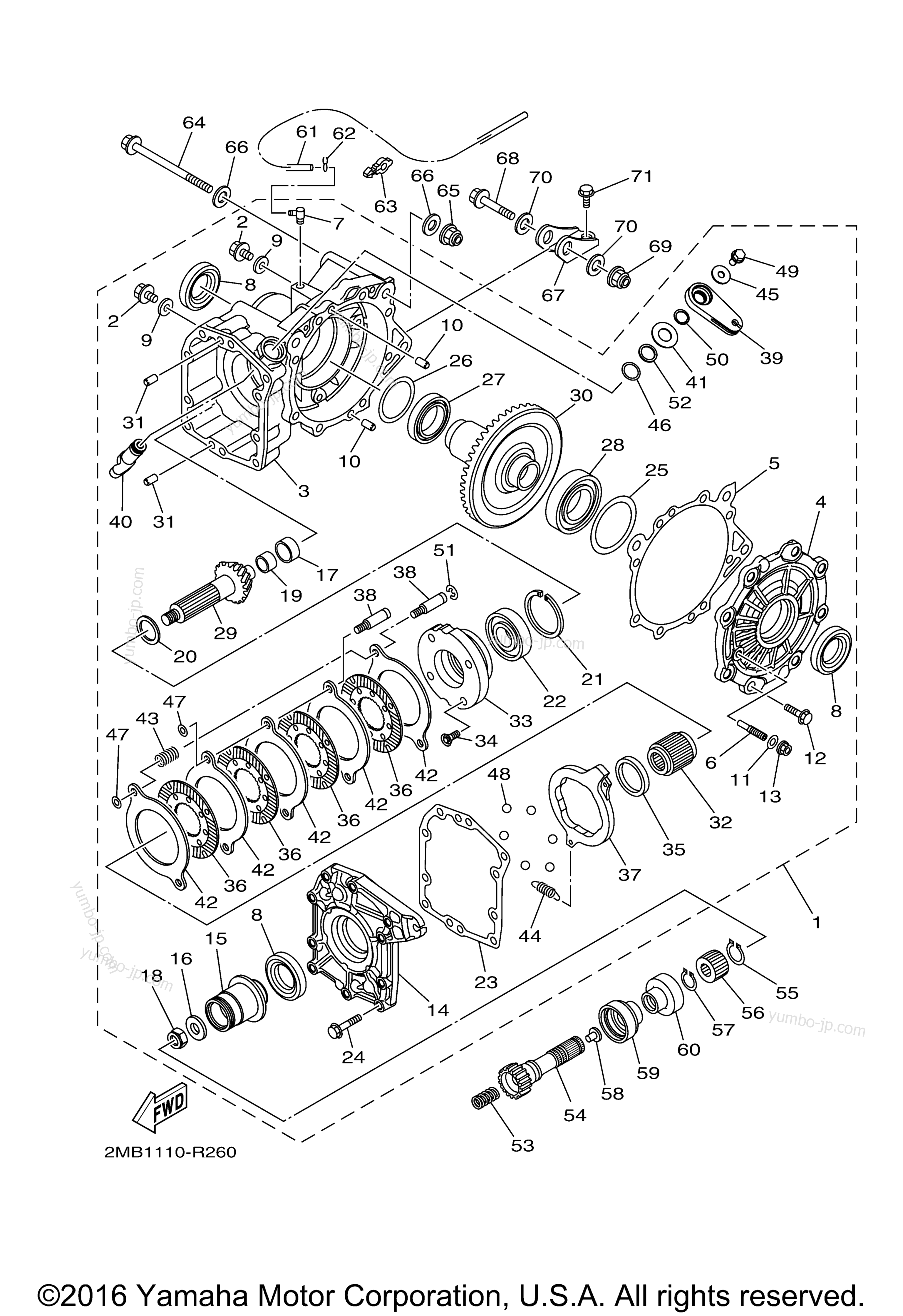 DRIVE SHAFT для мотовездеходов YAMAHA WOLVERINE EPS (YXE70WPBHG) 2017 г.