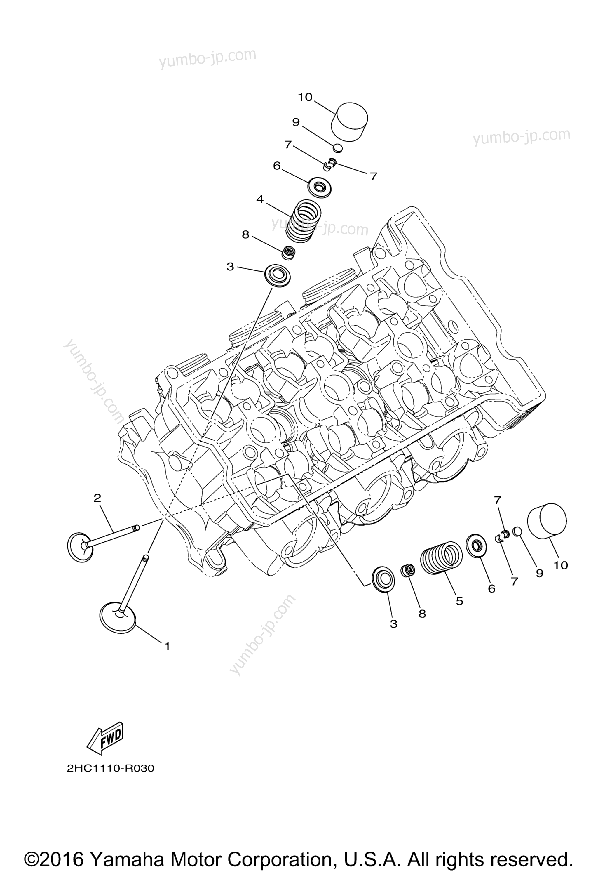 VALVE for UTVs YAMAHA YXZ1000 EPS (YXZ10YPXGO) 2016 year