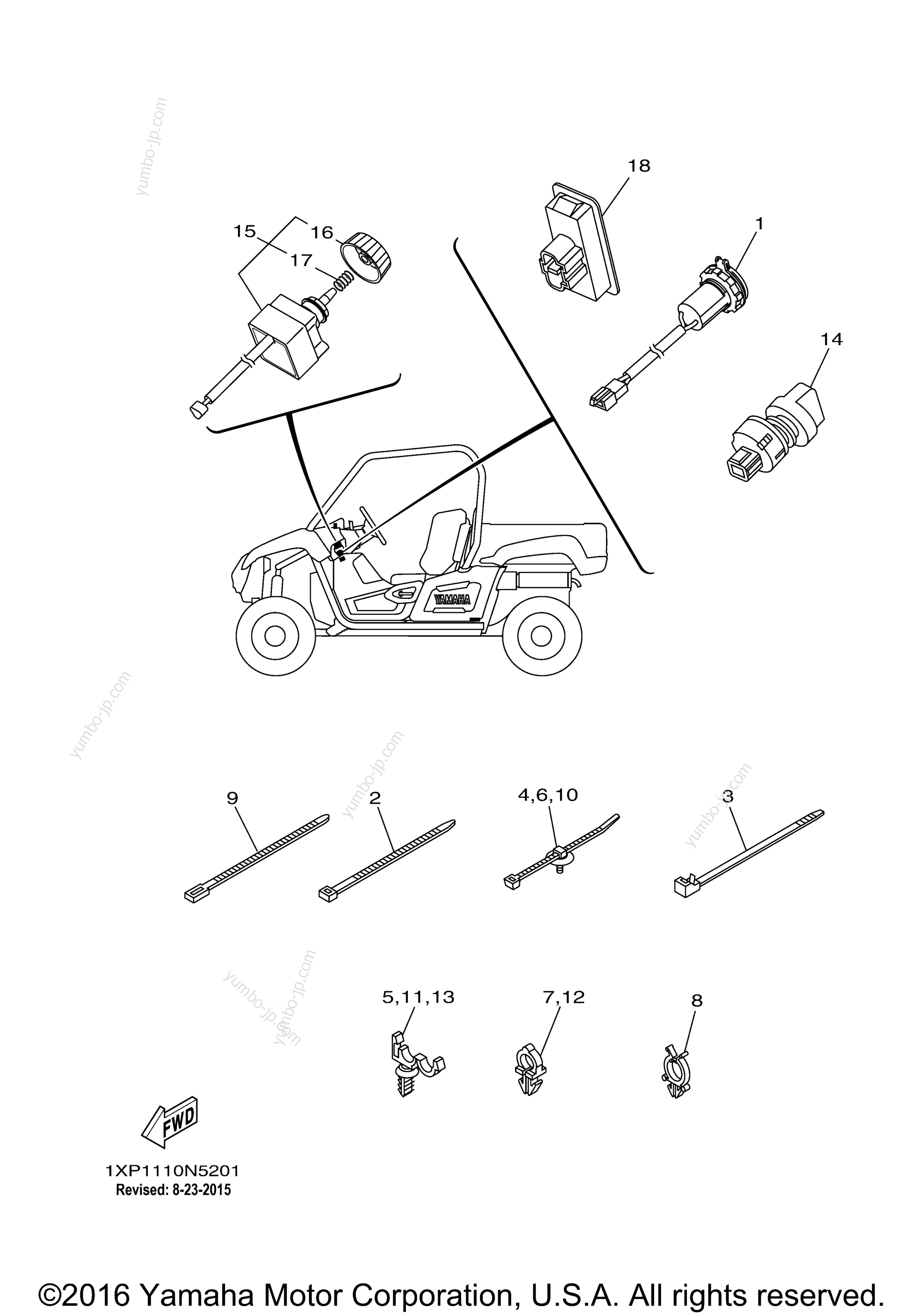 Electrical 2 for UTVs YAMAHA VIKING (YXM700DFL) 2015 year