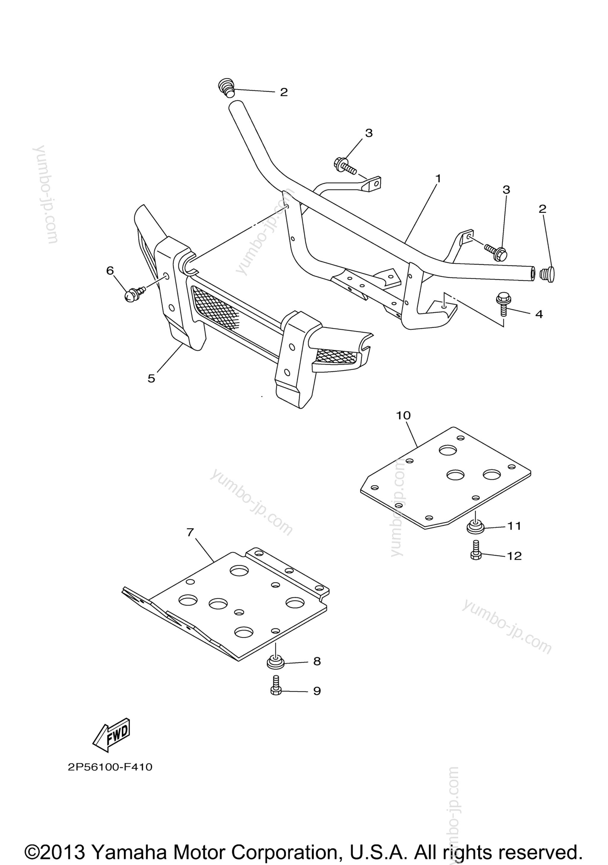 Guard for UTVs YAMAHA RHINO 700 FI SPECIAL EDITION I (YXR70FSEPX) 2008 year