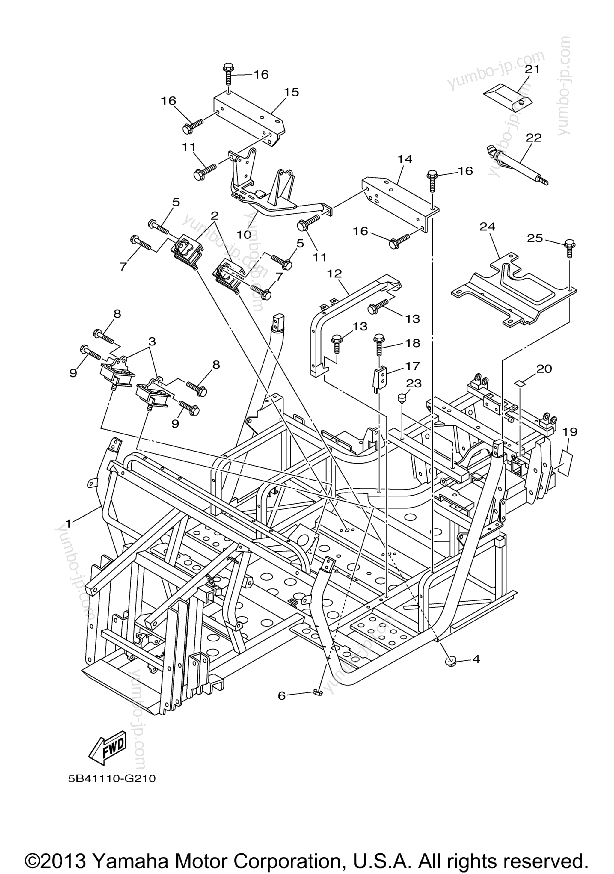 yumo068040ページ YUMBO | spare parts catalog for мотовездехода YAMAHA RHINO 700 FI