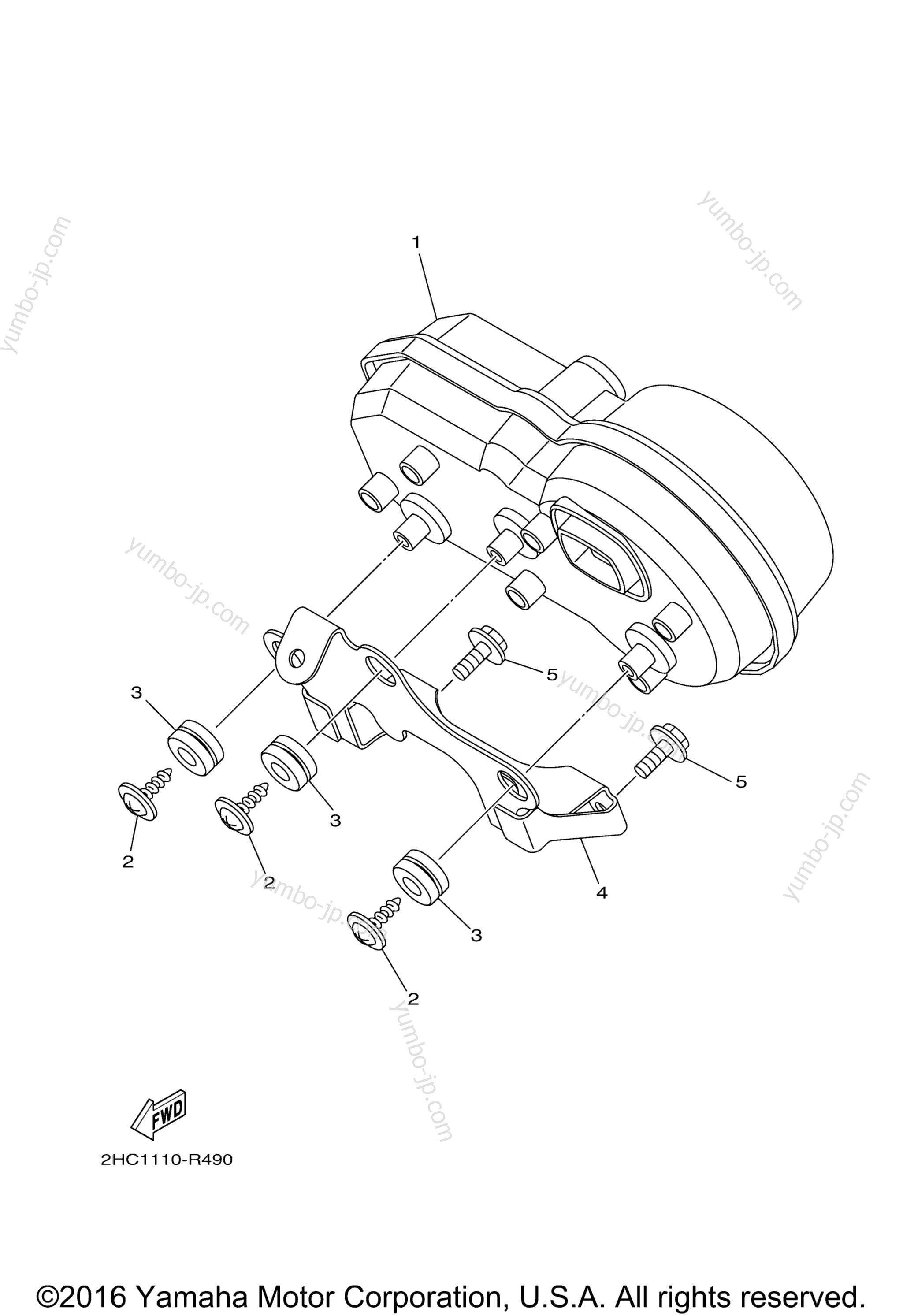 METER for UTVs YAMAHA YXZ1000 EPS (YXZ10YPXGO) 2016 year