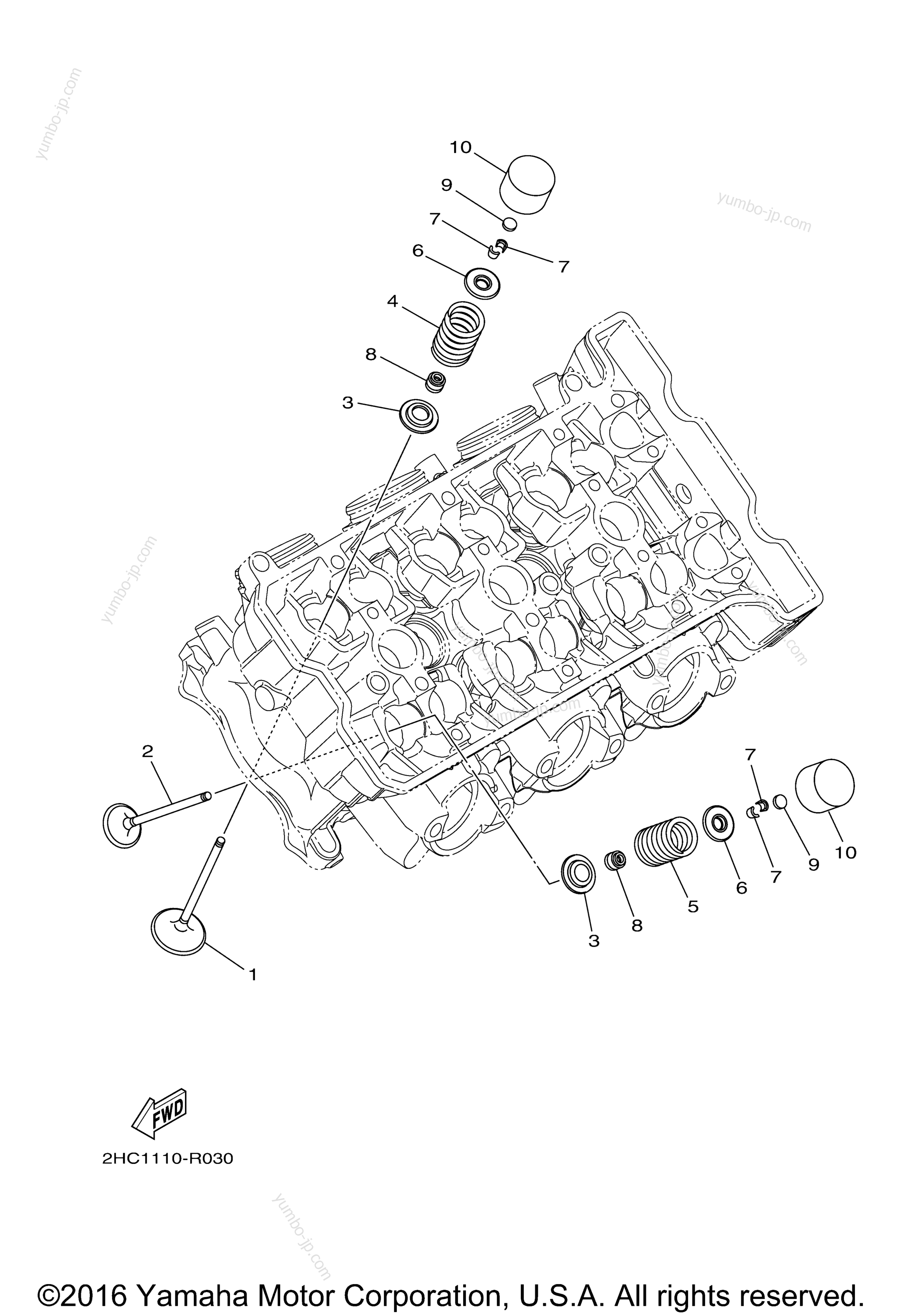 VALVE для мотовездеходов YAMAHA YXZ1000R EPS SS SE (YXZ10YESHB) 2017 г.