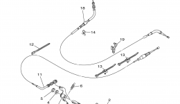 Pedal Wire для мотовездехода YAMAHA VIKING EPS HUNTER (YXM700PHFH)2015 г. 