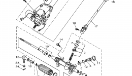Steering для мотовездехода YAMAHA VIKING VI 700 EPS (YXC700PFL)2015 г. 