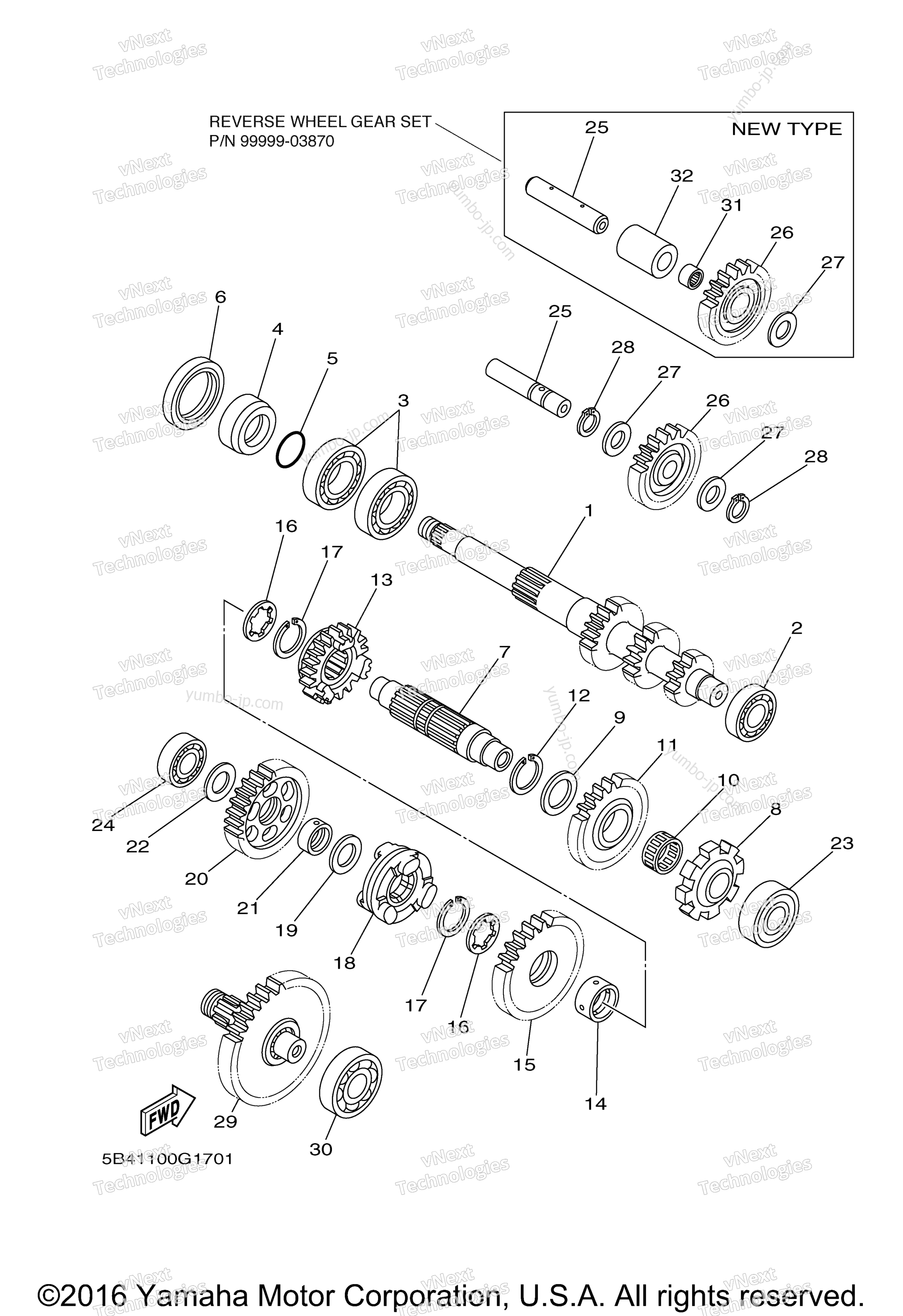 TRANSMISSION for UTVs YAMAHA RHINO 700 FI SPECIAL EDITION I (YXR70FSEPX) 2008 year