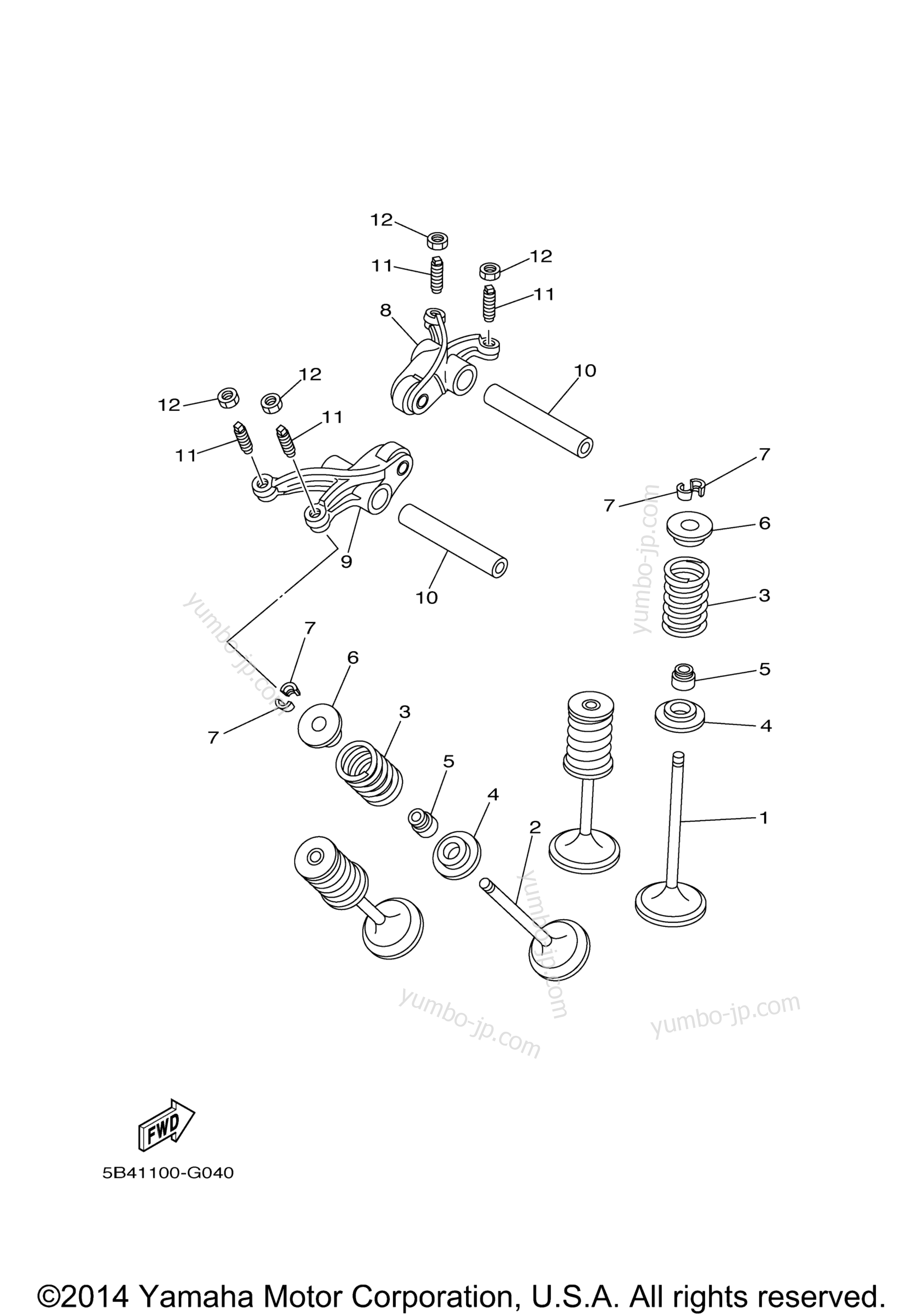 VALVE for UTVs YAMAHA VIKING 700 (YXM700DEL) 2014 year