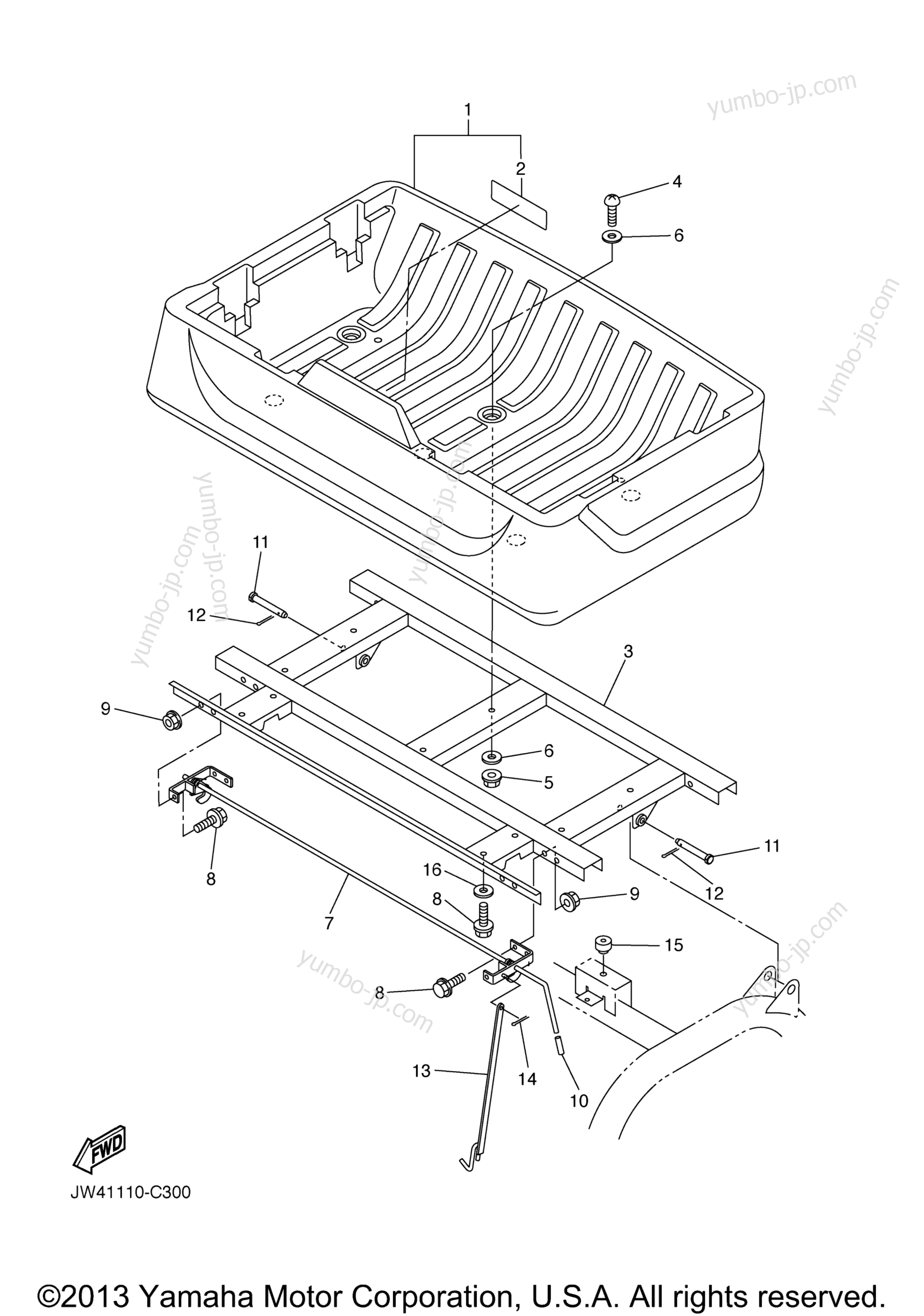 CARRIER for UTVs YAMAHA PRO HAULER 700 (YXP700AT) 2005 year