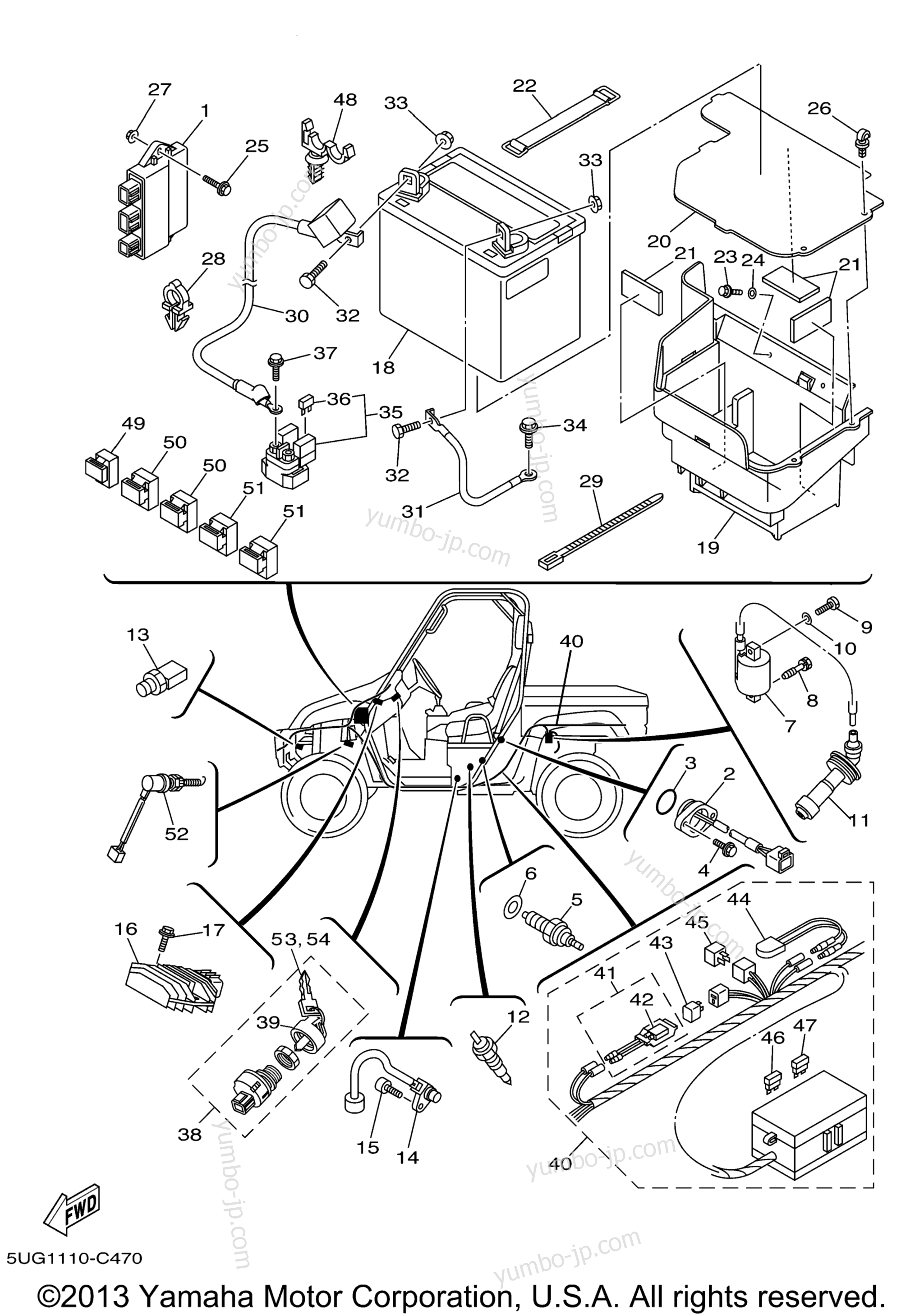 Electrical 1 for UTVs YAMAHA RHINO HUNTER (YXR660FAHT) 2005 year