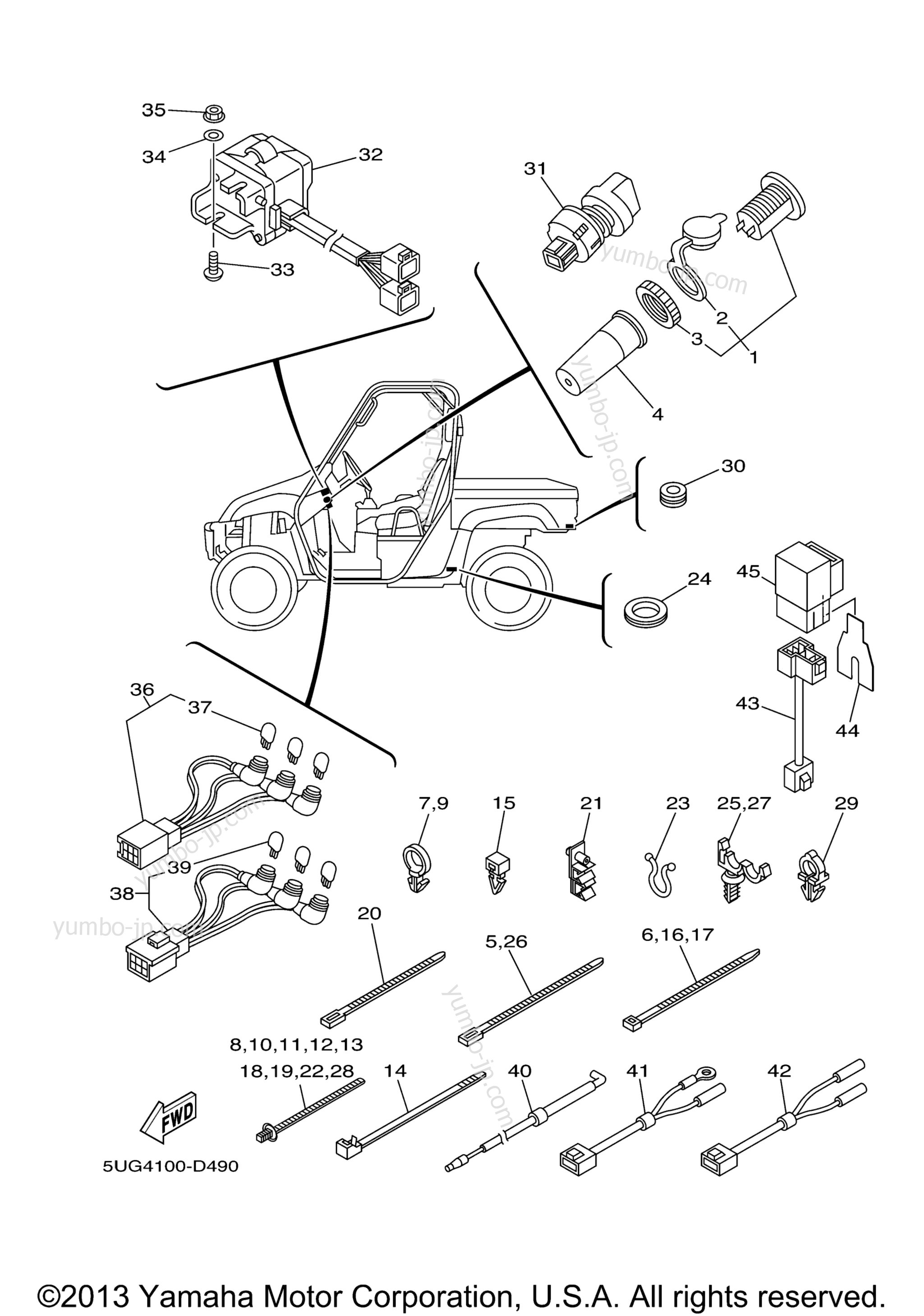 Electrical 2 for UTVs YAMAHA RHINO HUNTER (YXR660FAHT) 2005 year