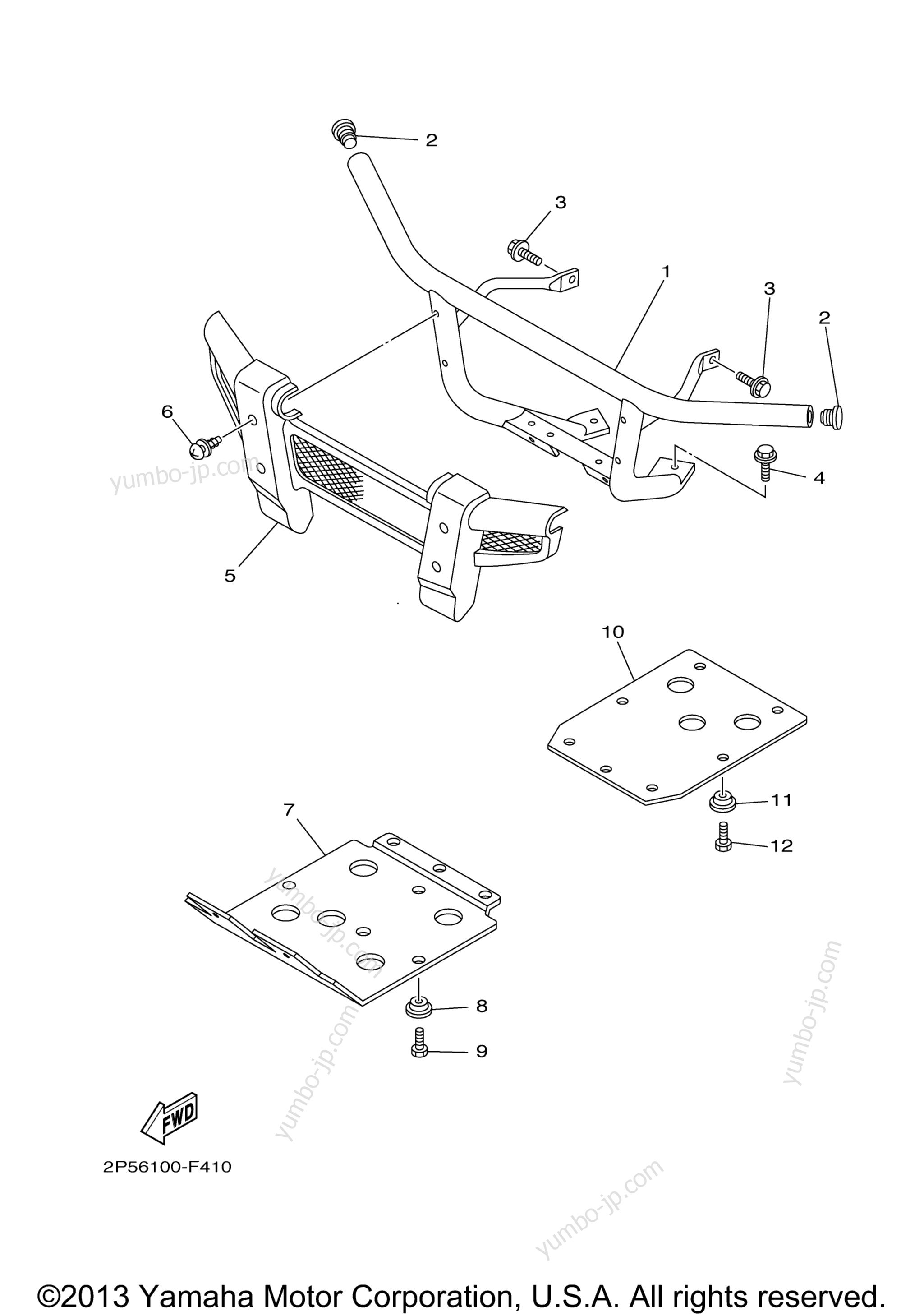 Guard for UTVs YAMAHA RHINO 700 HUNTER (YXR7FHA) 2011 year