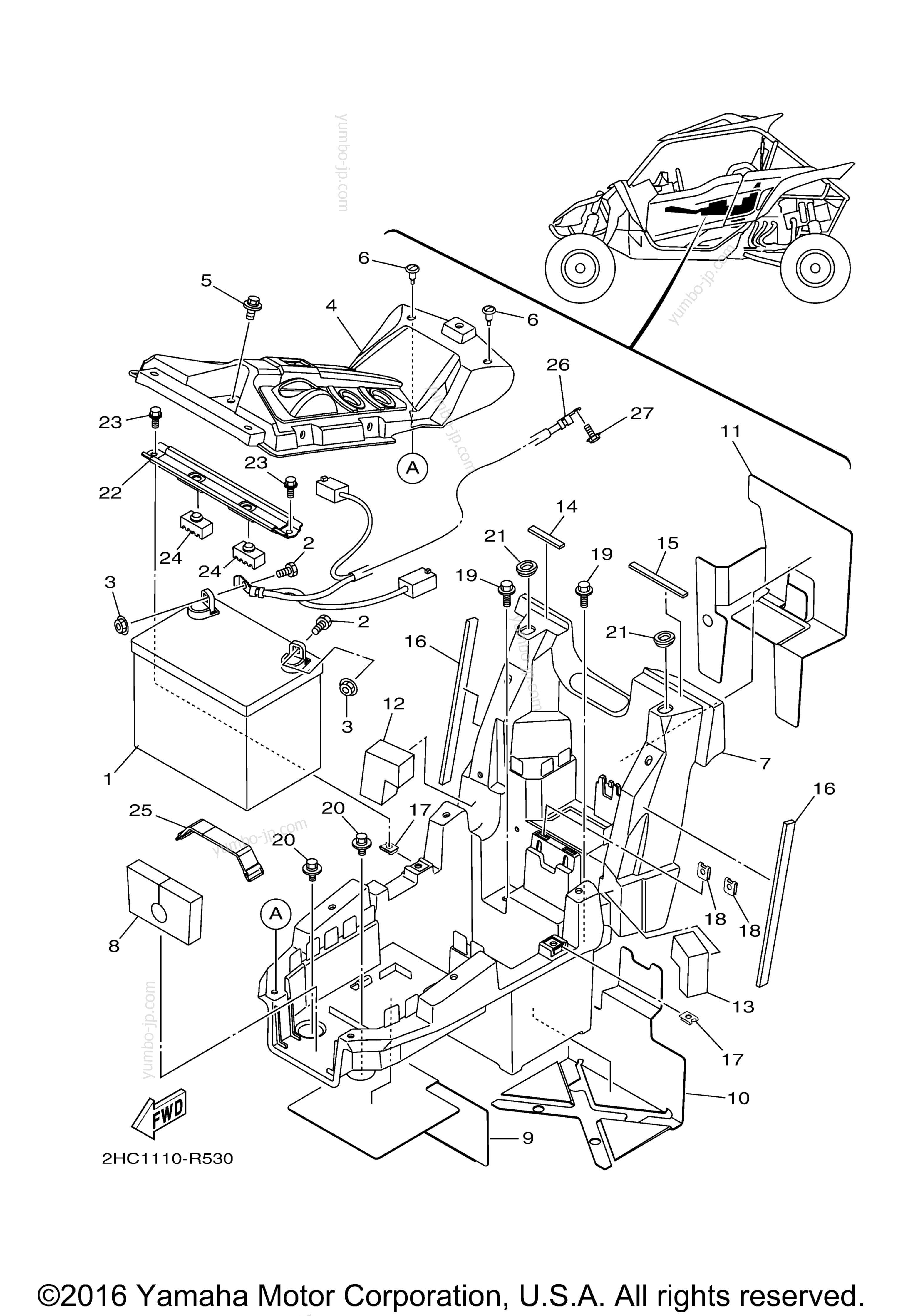 Electrical 2 для мотовездеходов YAMAHA YXZ1000R EPS SS SE (YXZ10YESHB) 2017 г.