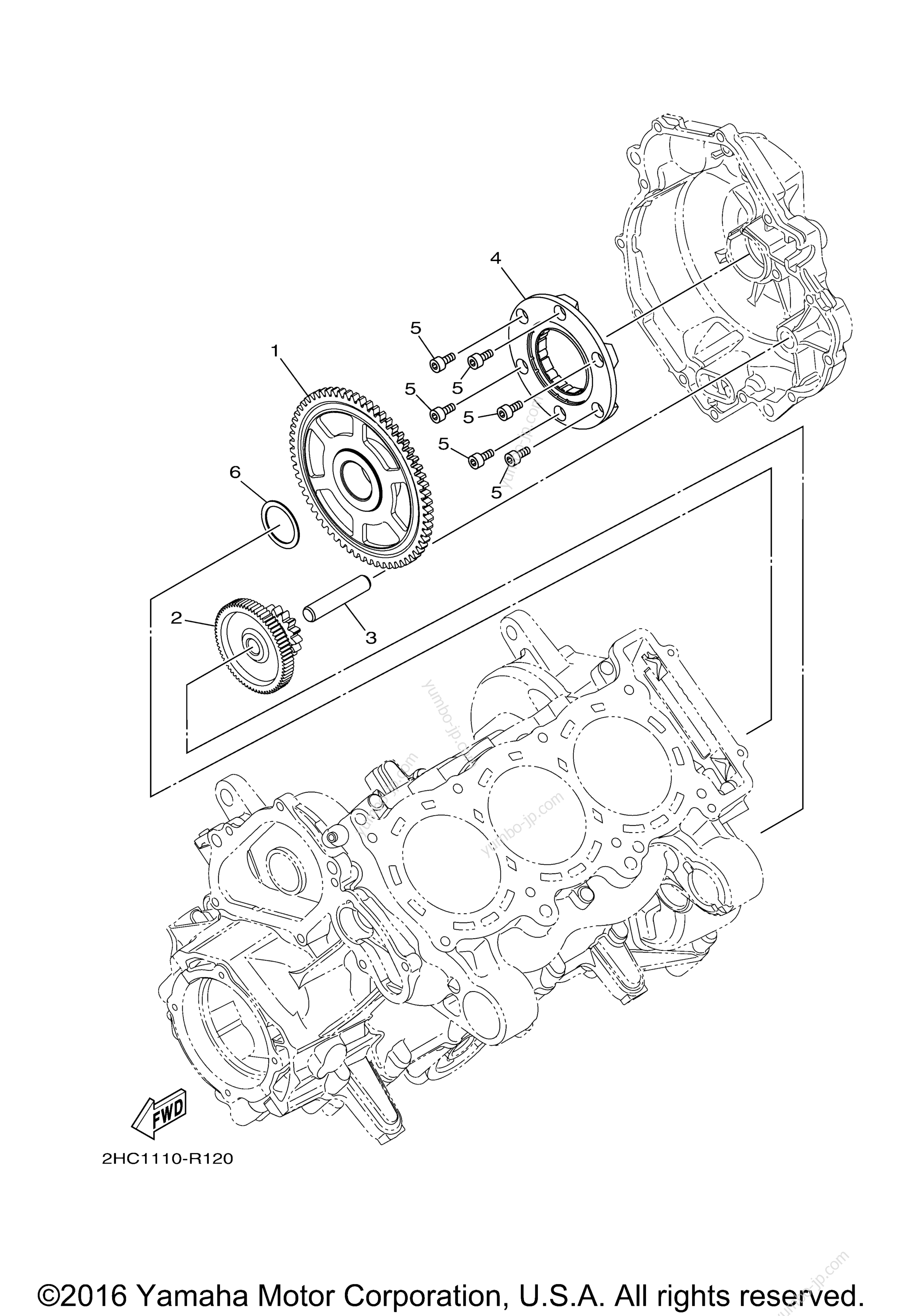 STARTER CLUTCH для мотовездеходов YAMAHA YXZ1000R EPS SS SE (YXZ10YESHB) 2017 г.