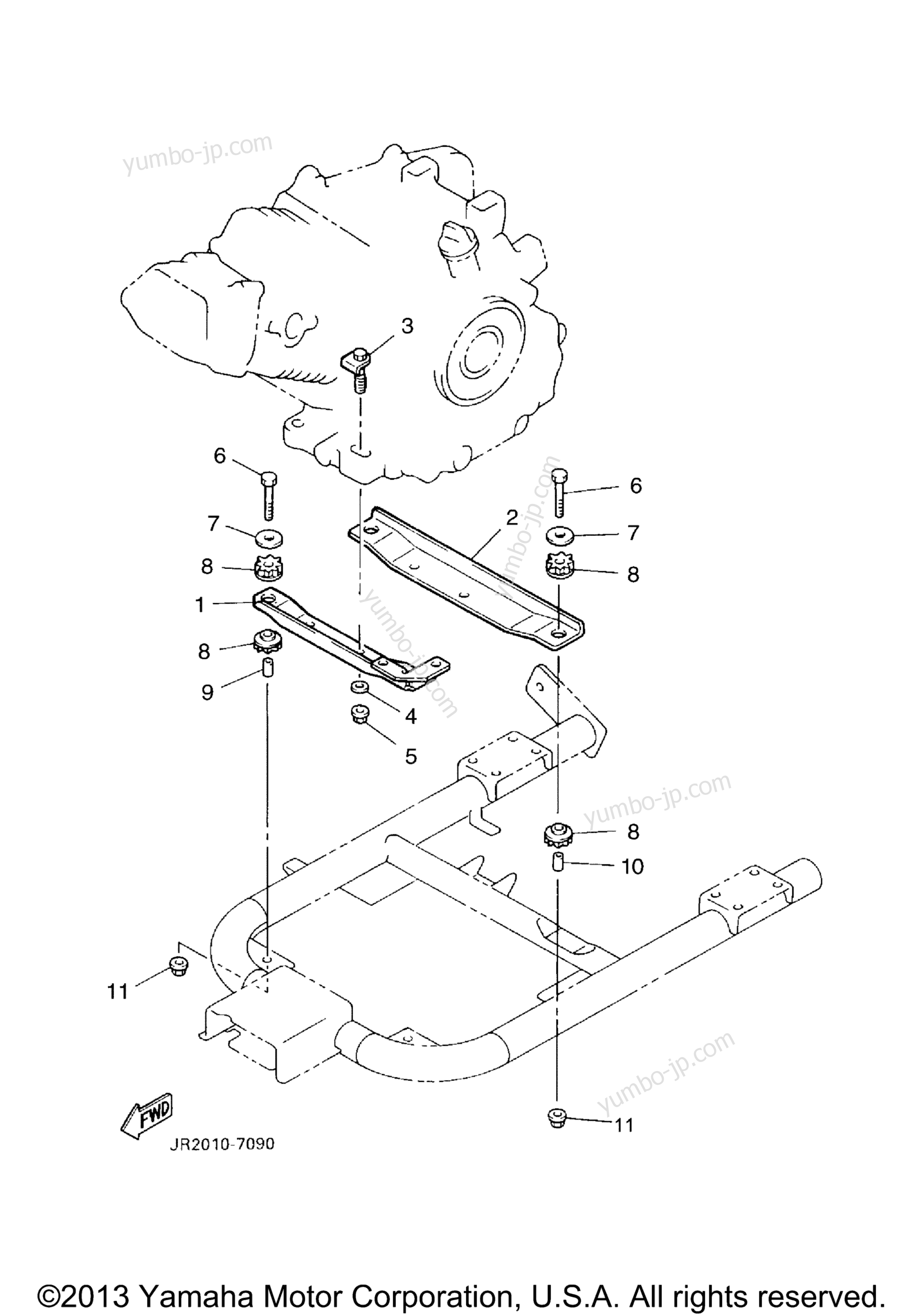 Engine Bracket for UTVs YAMAHA PRO HAULER 700 (YXP700AS) 2004 year