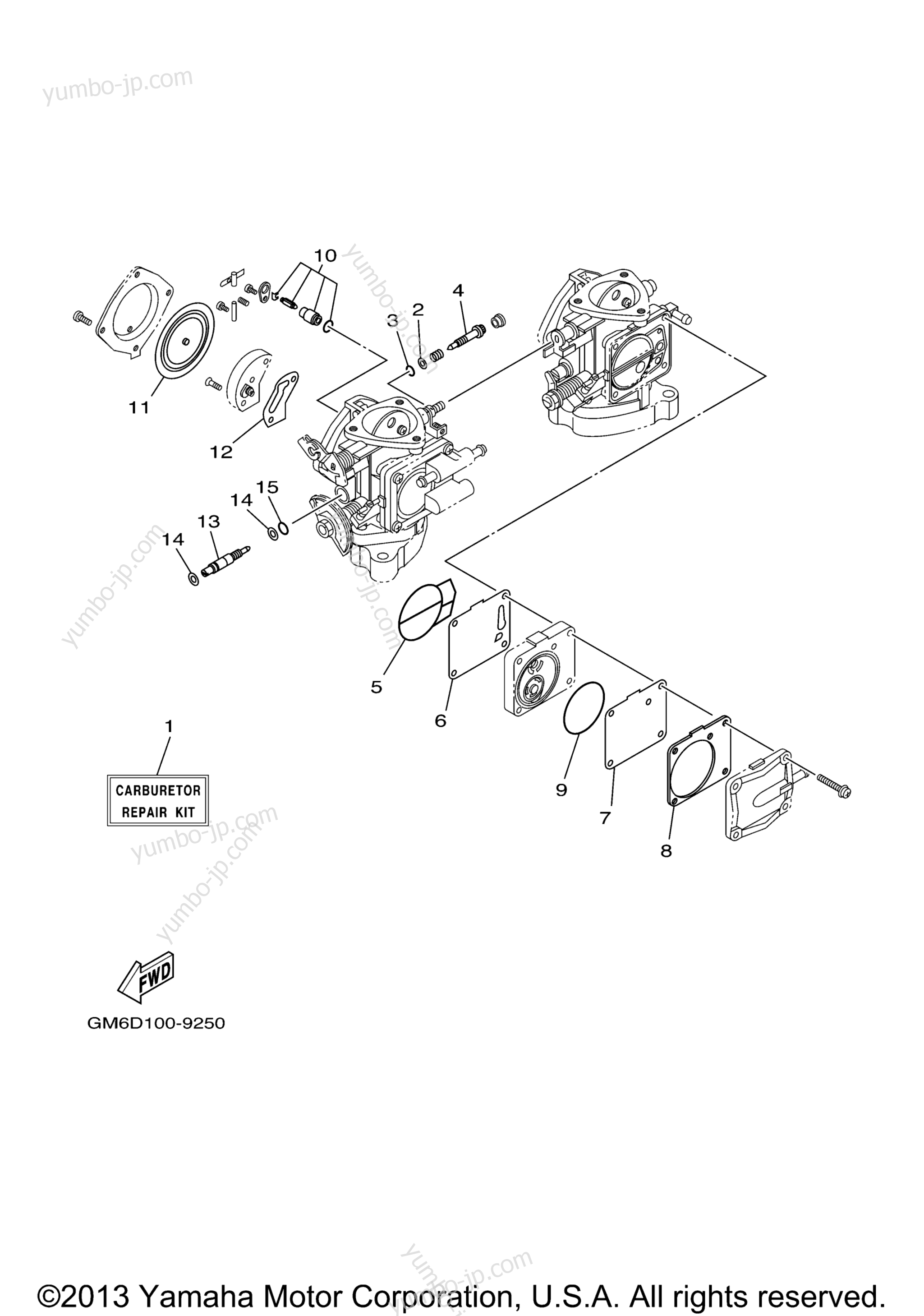 Repair Kit 2 для гидроциклов YAMAHA XL700 (XL700B) 2003 г.