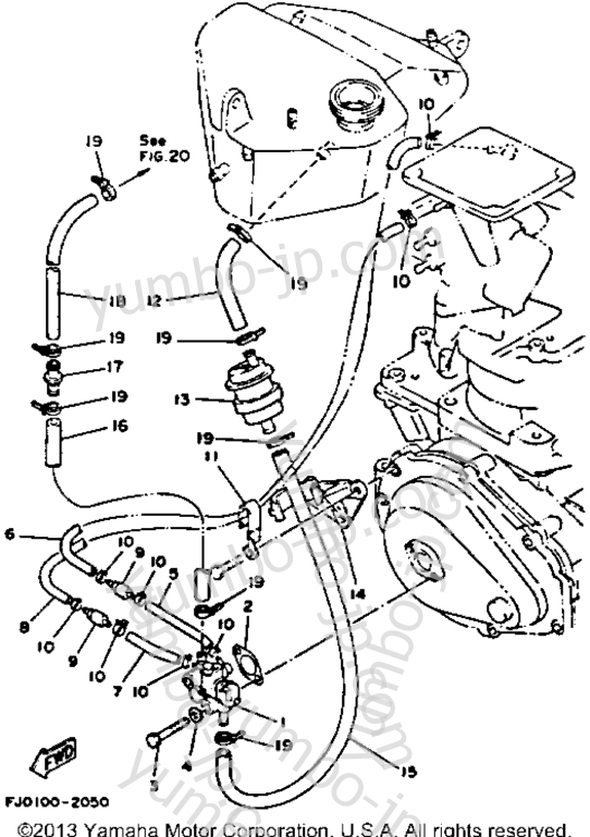 Масляный насос для гидроциклов YAMAHA WAVE RUNNER III (WRA650RA) 1993 г.