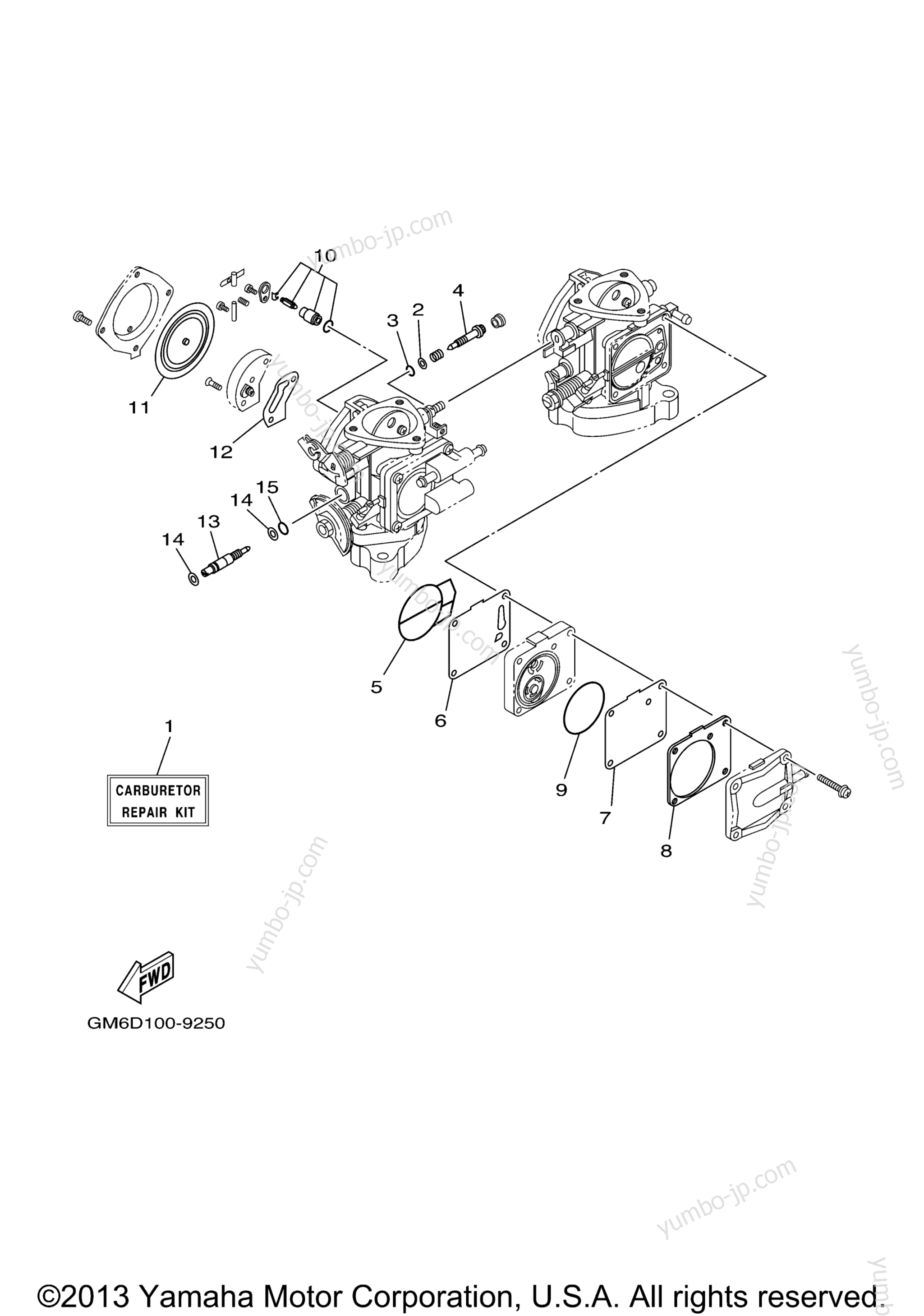 Repair Kit 2 для гидроциклов YAMAHA XL700 (XL700A) 2002 г.
