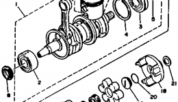 Crankshaft - Piston для гидроцикла YAMAHA WRB650R_611993 г. 