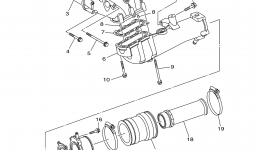 Exhaust 1 for гидроцикла YAMAHA WAVERUNNER FZR (GX1800M)2013 year 