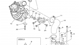 Intake 2 for гидроцикла YAMAHA WAVERUNNER FZR (GX1800N)2014 year 