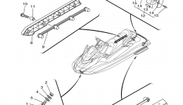 Hull & Deck 2 для гидроцикла YAMAHA WAVE RUNNER FX SHO (FA1800P)2015 г. 